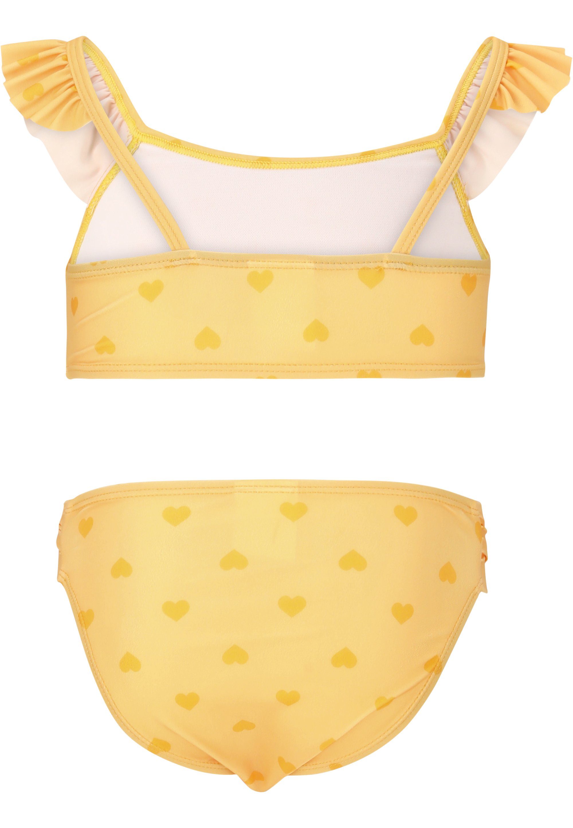 stylischem Balconette-Bikini mit gelb-gelb Rüschendetail ZIGZAG Carly