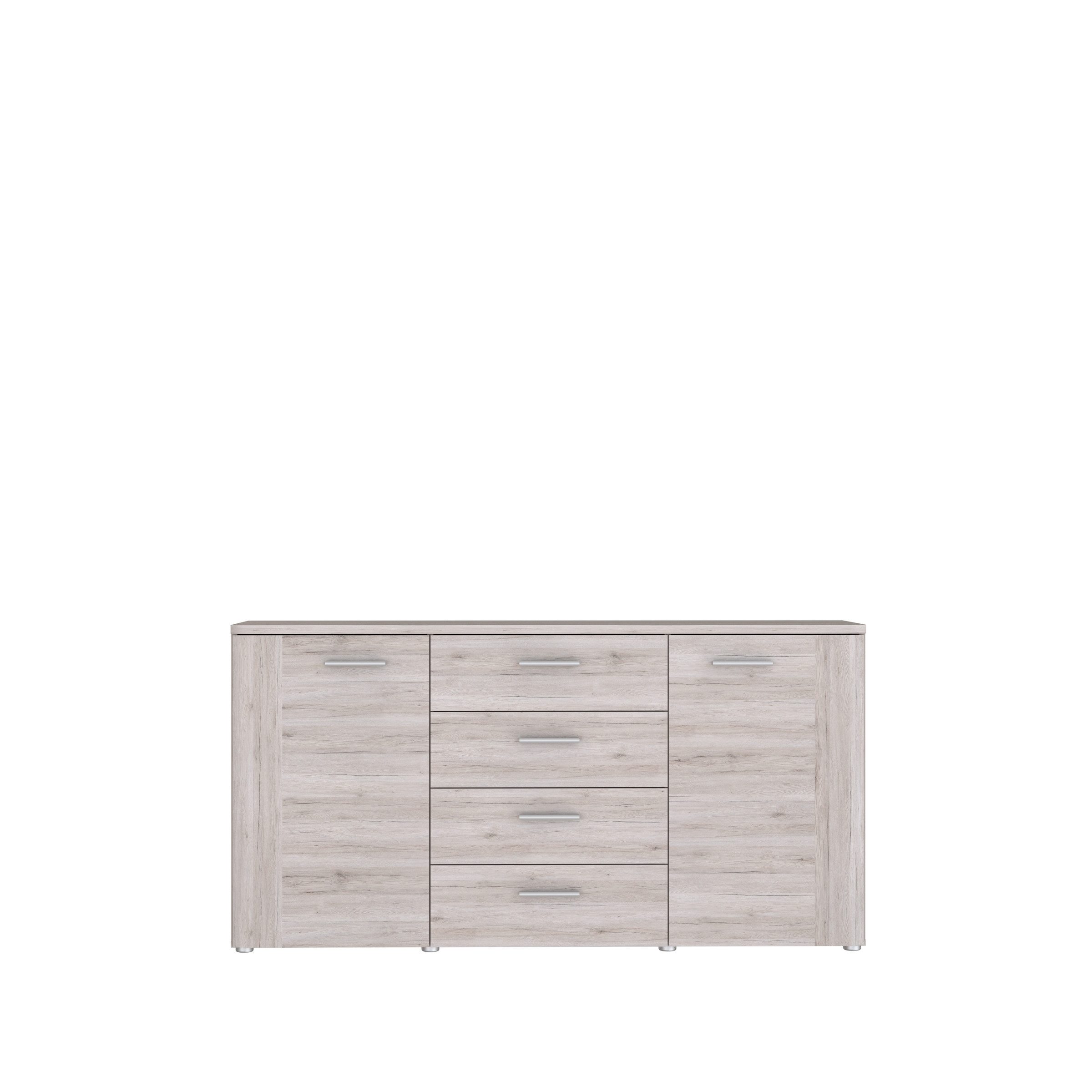 freiraum Sideboard BIG BANG, 2 Türen, 4 Schübe, in Sandeiche - 159,6x82,4x41,6cm (BxHxT)