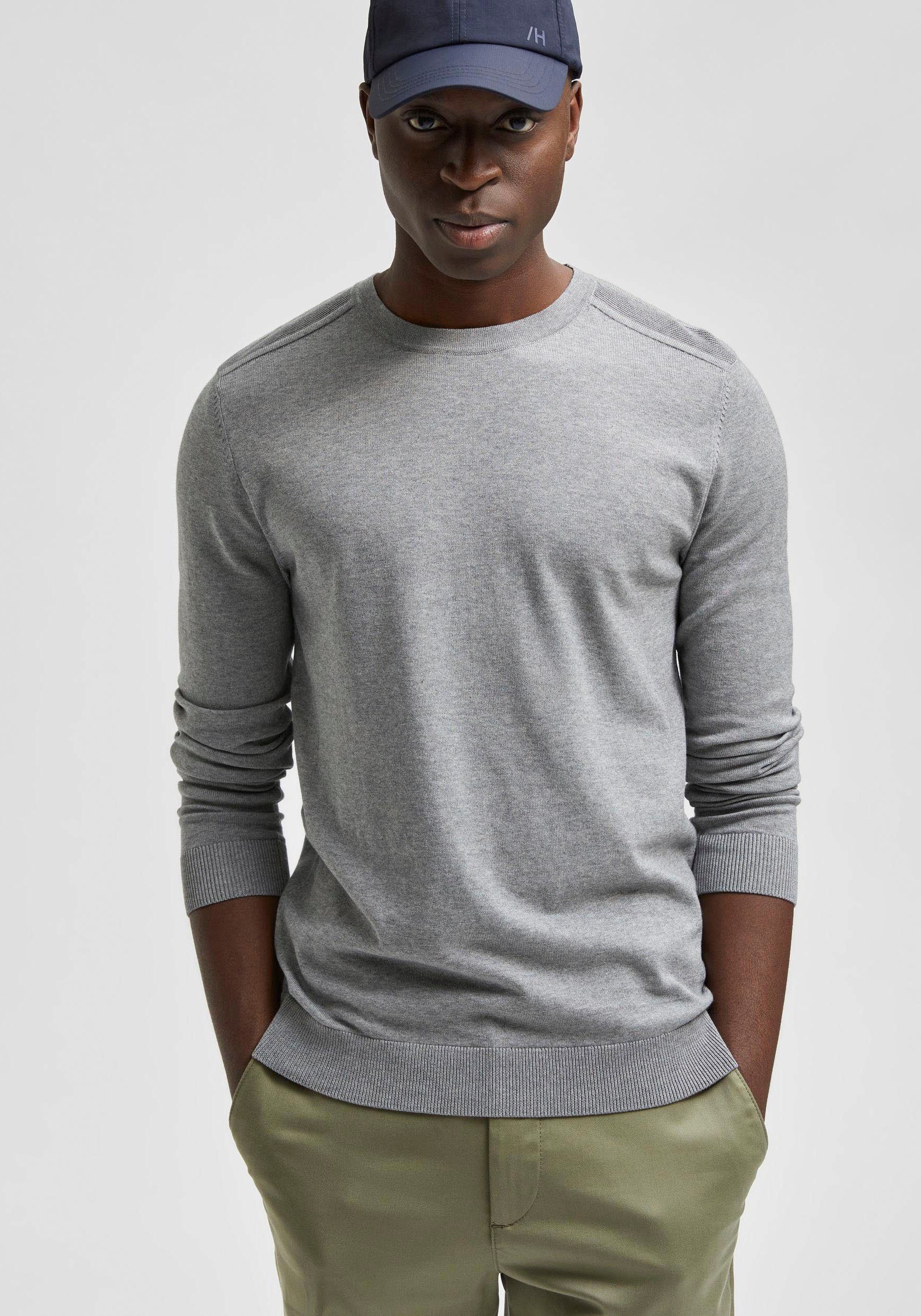 SELECTED HOMME Strickpullover SLHBERG CREW NECK günstig online kaufen