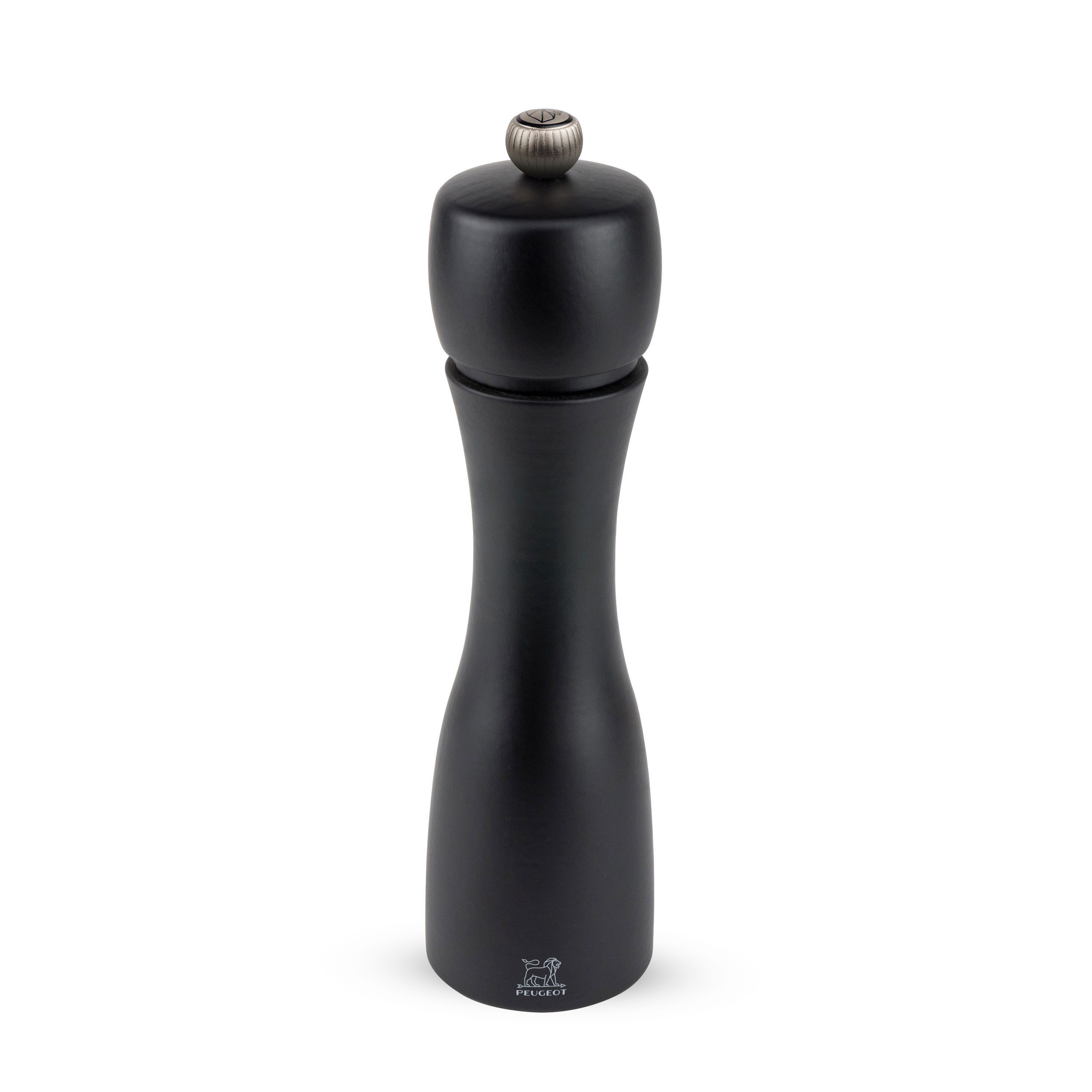 PEUGEOT Pfeffermühle TAHITI 20cm Schwarz Matt Buchenholz Stahlmahlwerk Manuell Manuell