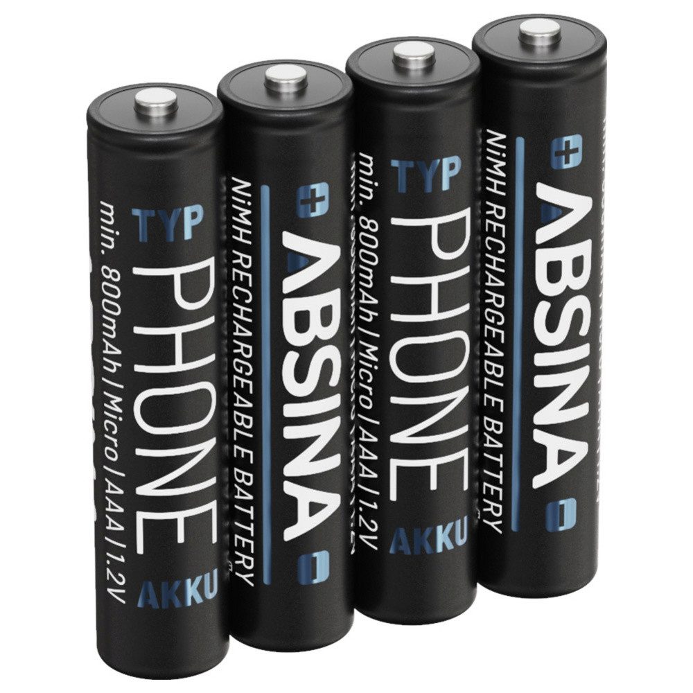 ABSINA Micro (AAA)-Akku NiMH 1.2 V 4 St. 401001-4 Akku
