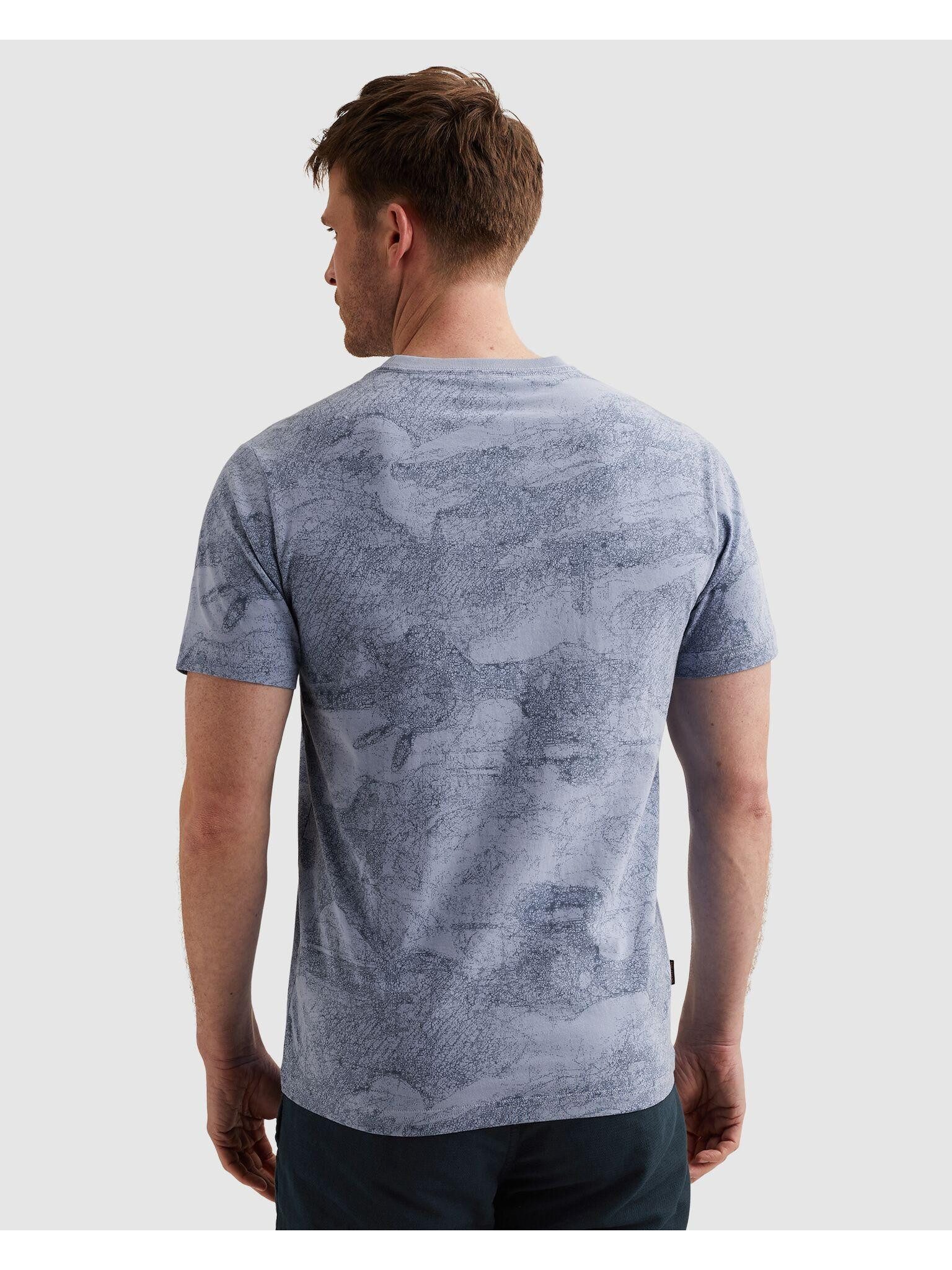 PME LEGEND T-Shirt Short sleeve r-neck single jersey aop mit Logo Stickerei