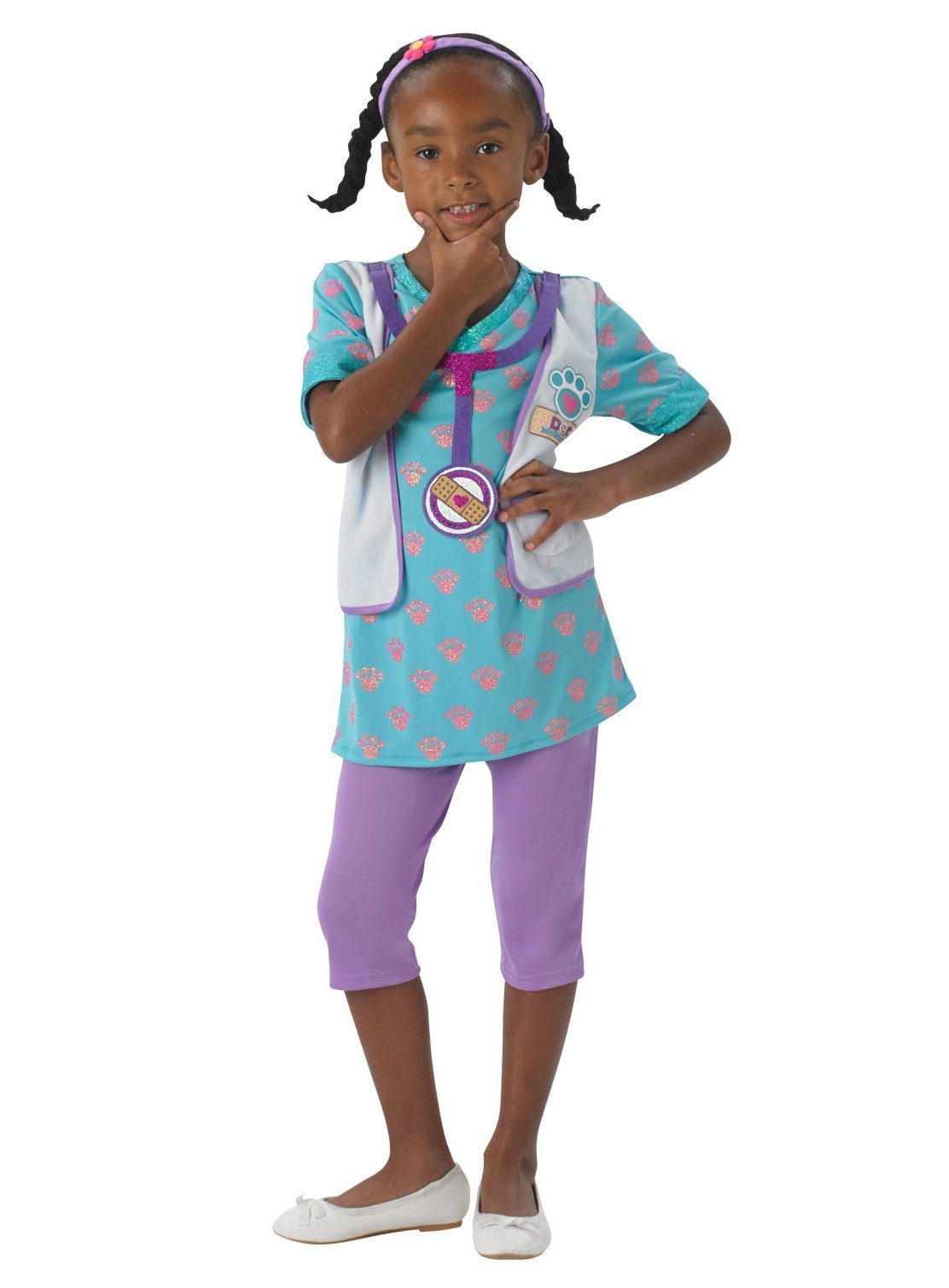 Rubie´s Kostüm Doc McStuffins Kostüm für Kinder, Die Kuscheltierärztin aus der gleichnamigen Disney-Serie