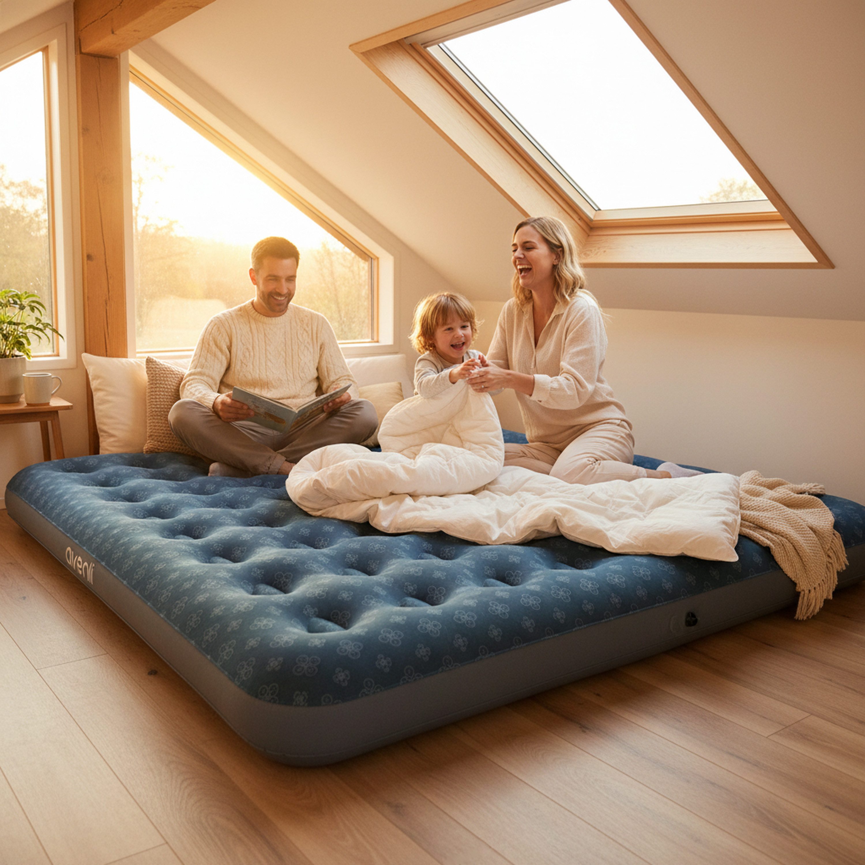 Avenli Luftbett Luftmatratze Camping 203x183x22cm für 2 Personen, (Gästebet günstig online kaufen