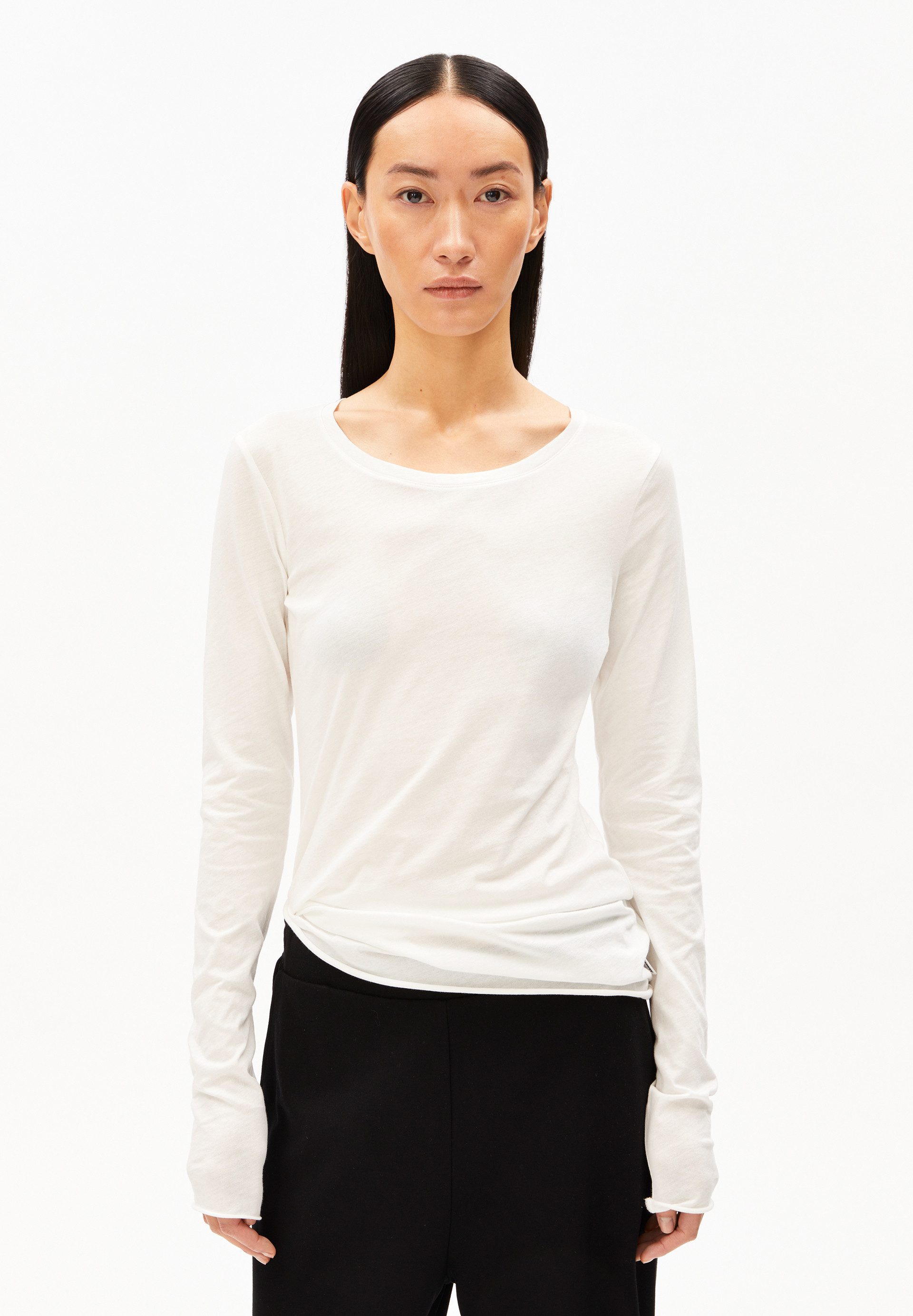 Armedangels Longsleeve EINIAARA SOFT Longsleeve aus Bio-Baumwolle Slim Fit