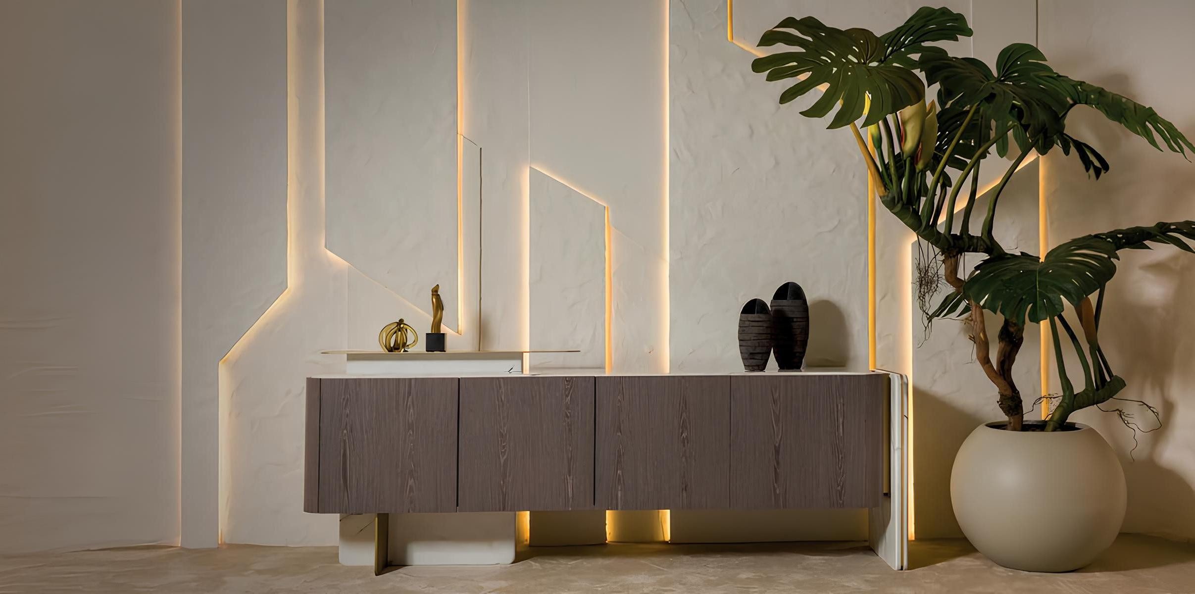 Xlmoebel Sideboard Luxuriöses Holzsideboard im schlichten Einfarbig-Design (Sideboard, Sideboard), Hergestellt in Europa