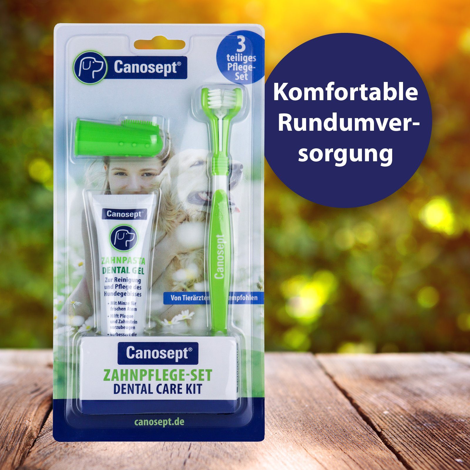 Canosept Fellpflege Canosept Zahnpflege-Set Hunde