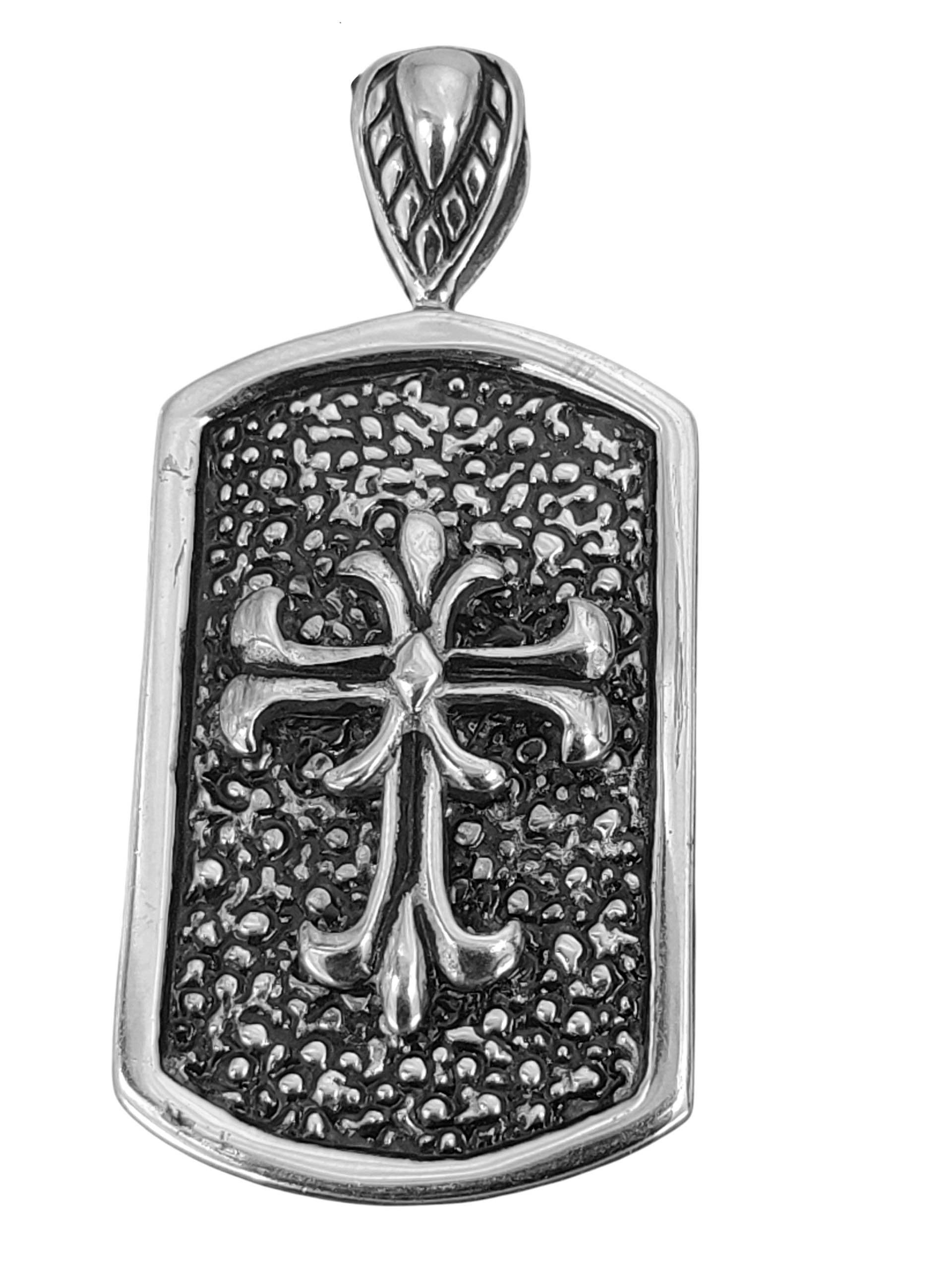 Kettenanhänger massiver Kreuz Anhänger Edelstahl Kreuzanhänger Kreuzkette