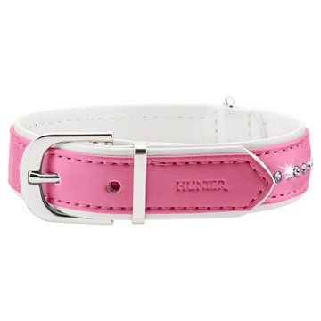 Hunter Tierbedarf Hunde-Halsband Halsband Modern Art Luxus pink/weiß