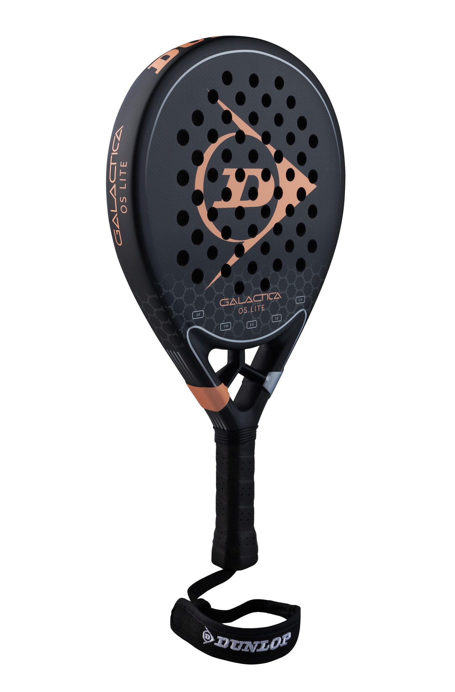 Dunlop Padelschläger Galactica OS Lite (Oversize) 350g/Rund/Turnier schwarz