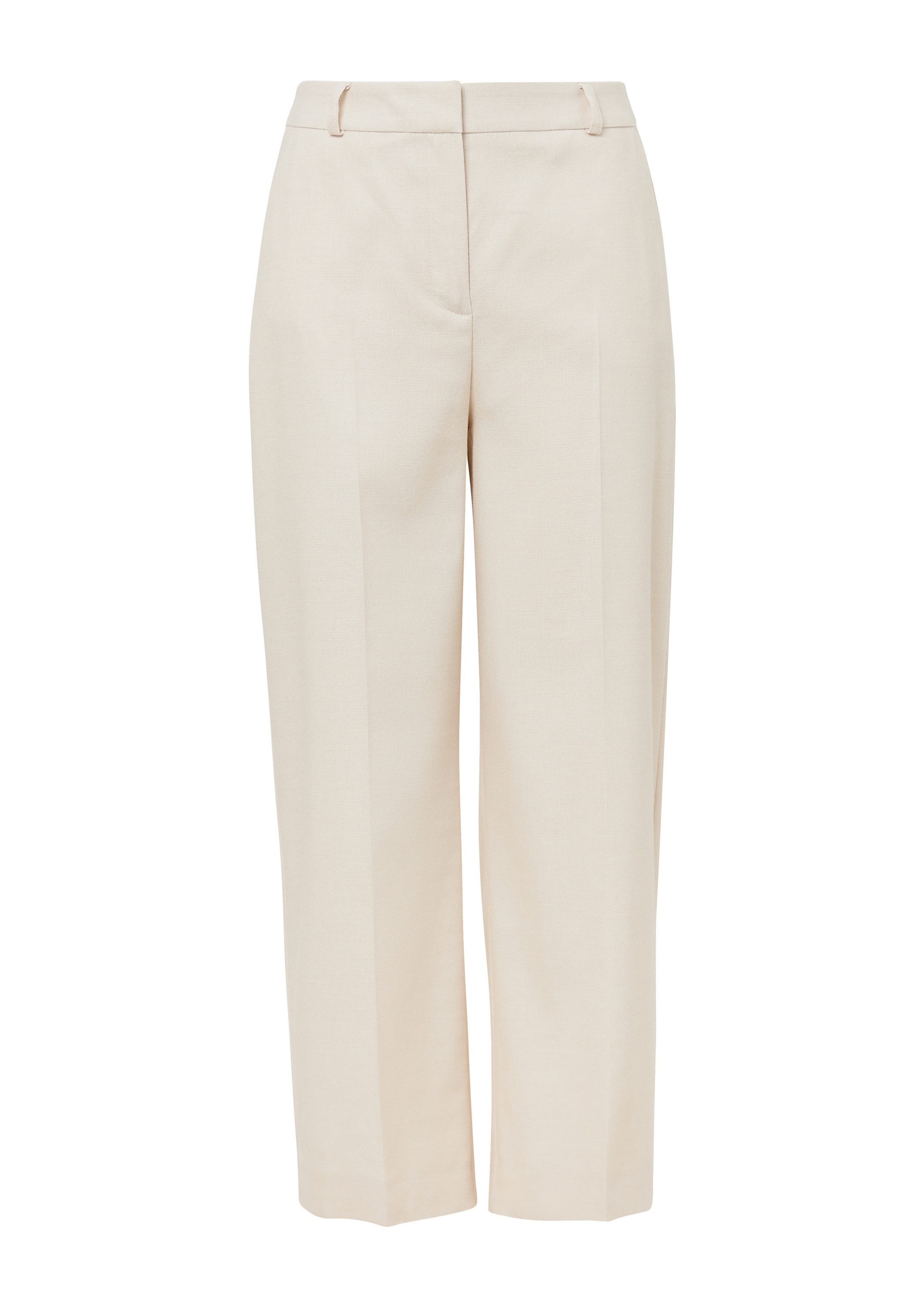 comma 7/8-Hose Hose Ankle-Hose aus Leinenmix mit weitem Bein
