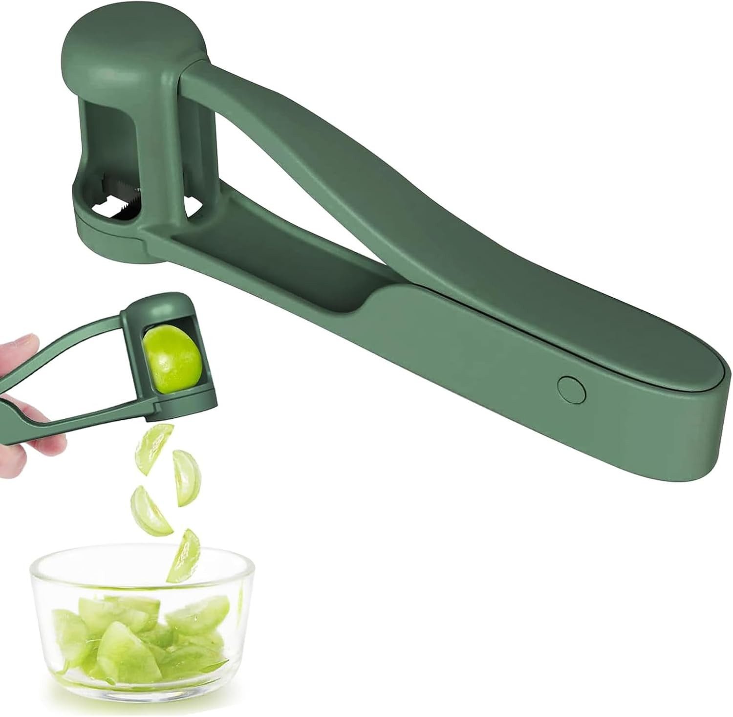 FELIXLEO Obstschneider Traubenschneider Obstschneider Baby Grün Viertelschneider, (1-tlg)