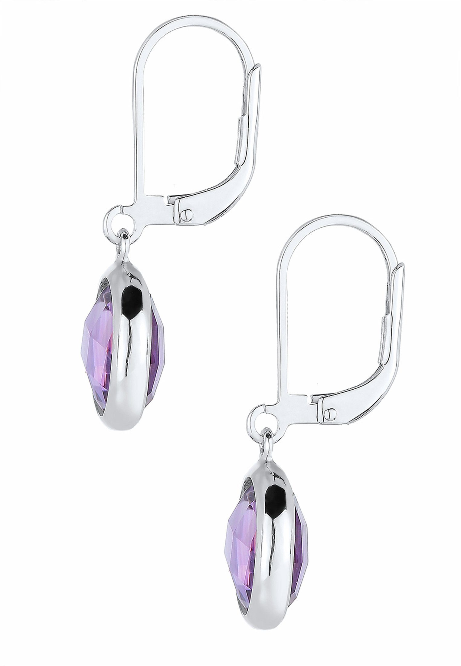 Elli Paar Ohrhänger Ohrhänger Amethyst Hell Lila 925 Sterling Silber