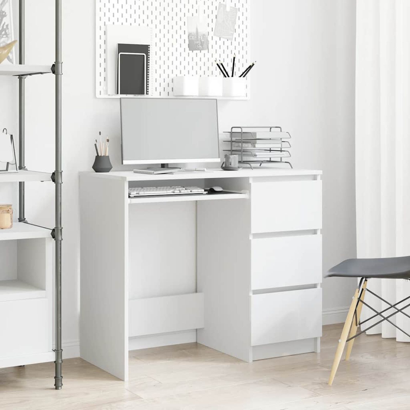DOTMALL Schreibtisch Schreibtisch Weiß 90x45x76 cm günstig online kaufen