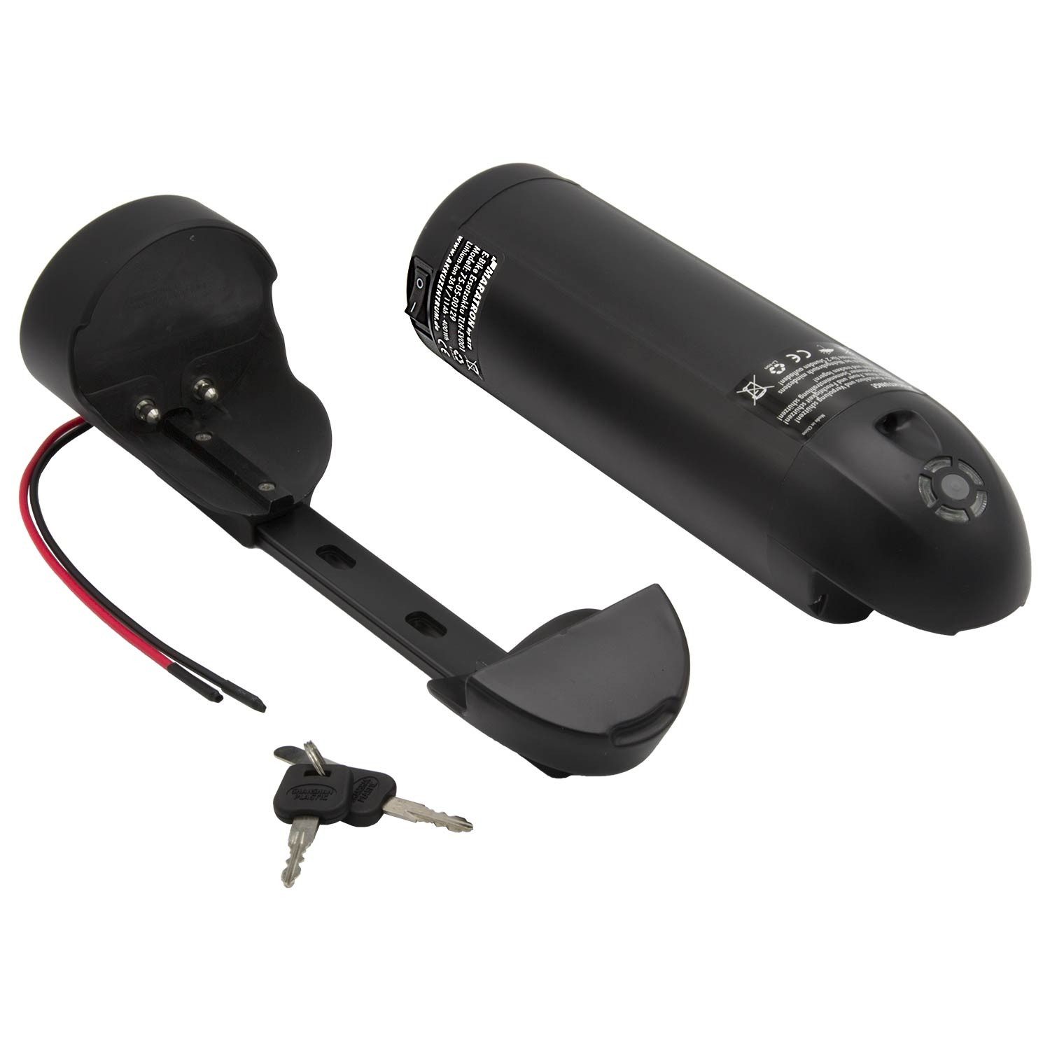 Maratron Bottle Type Flaschenakku 11Ah E-Bike Akku 10,4Ah (1 St), für Stratos, TRIO, Senglar u.a. 2 pol. (Prophete Modell: 480)