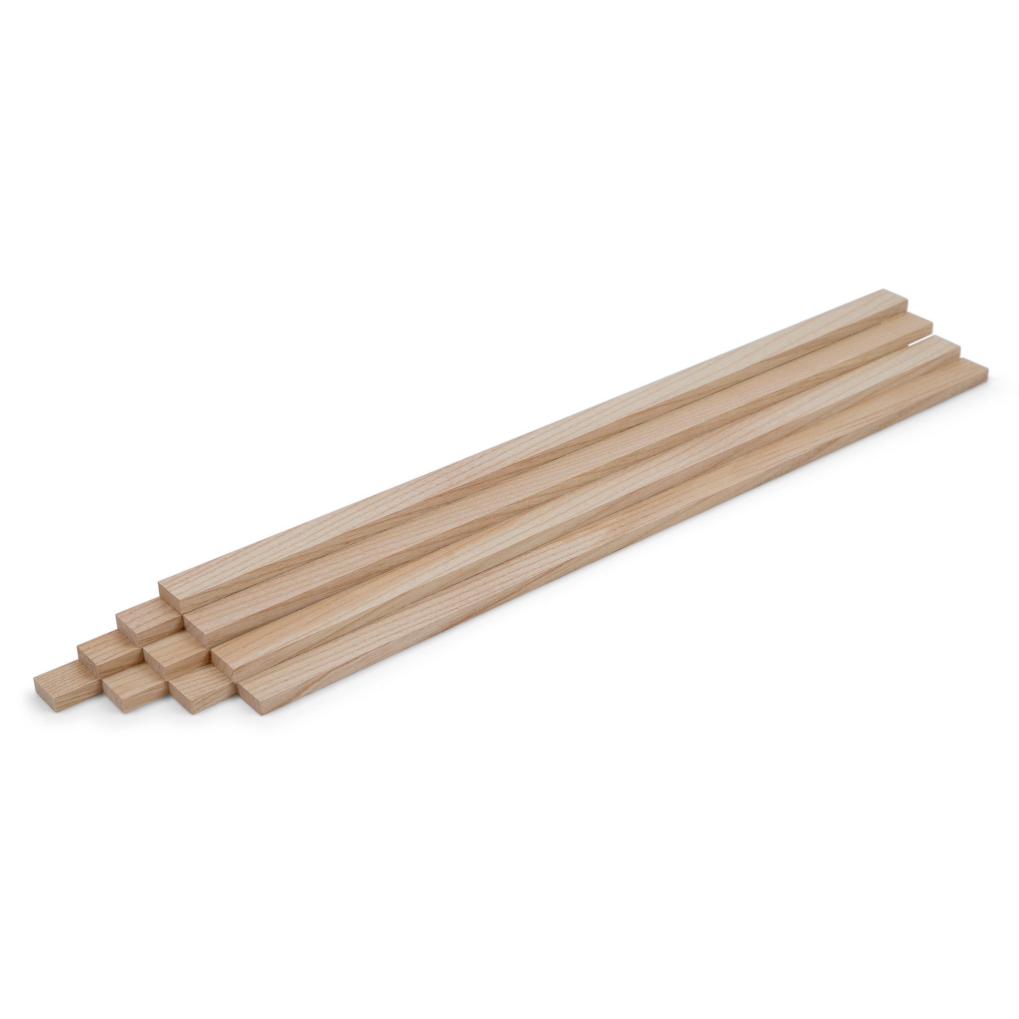 Woodsellers Kantholz 10er-Set Holzleisten - Esche gehobelt - 8 x 20 x 500 mm, (10 Packung 10-tlg), Woodsellers - 10er-Set Holzleiste - Esche gehobelt - 8x20x500 mm