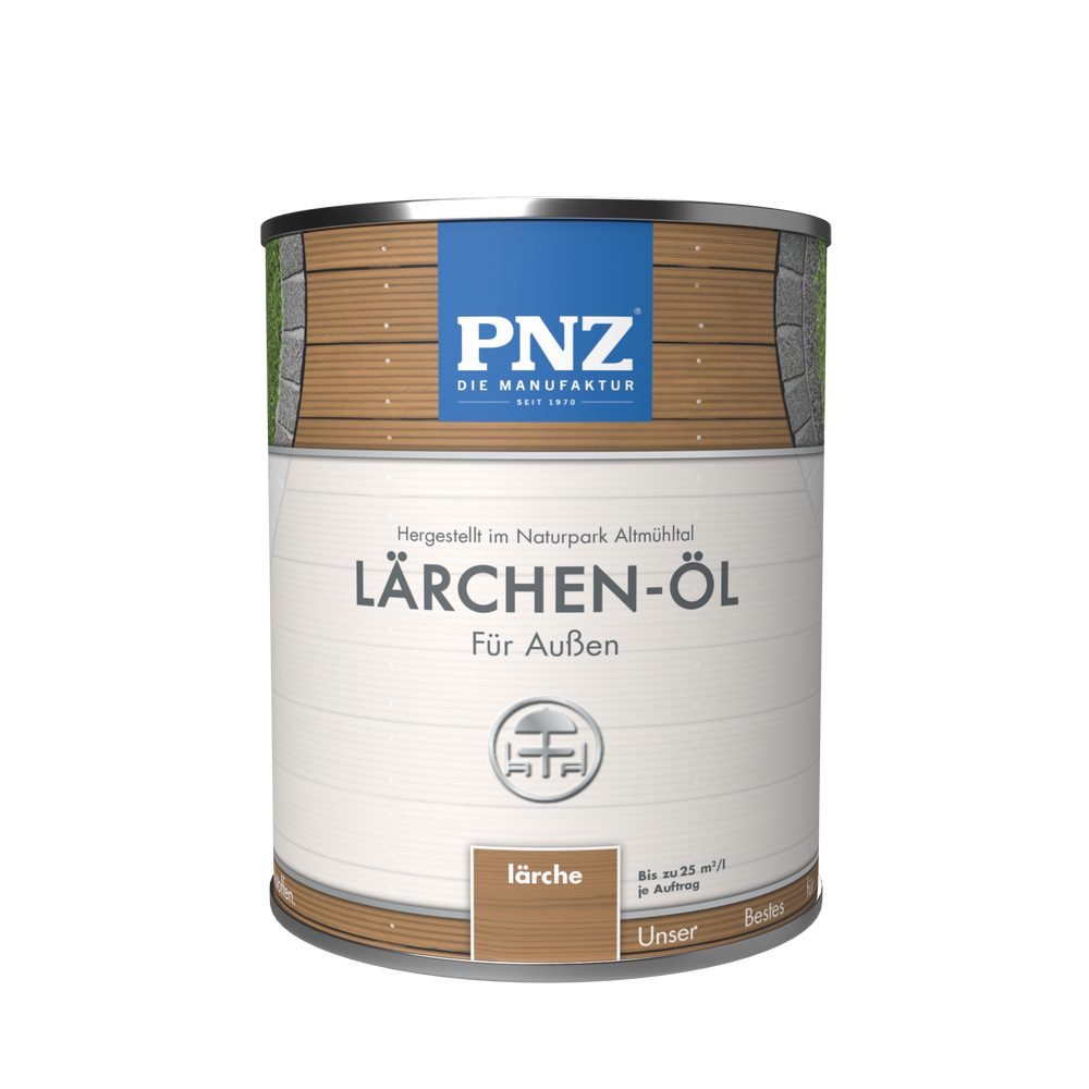 PNZ - Die Manufaktur Hartholzöl Lärchen-Öl, unser Bestes für Lärchenholz, Wetterschutz