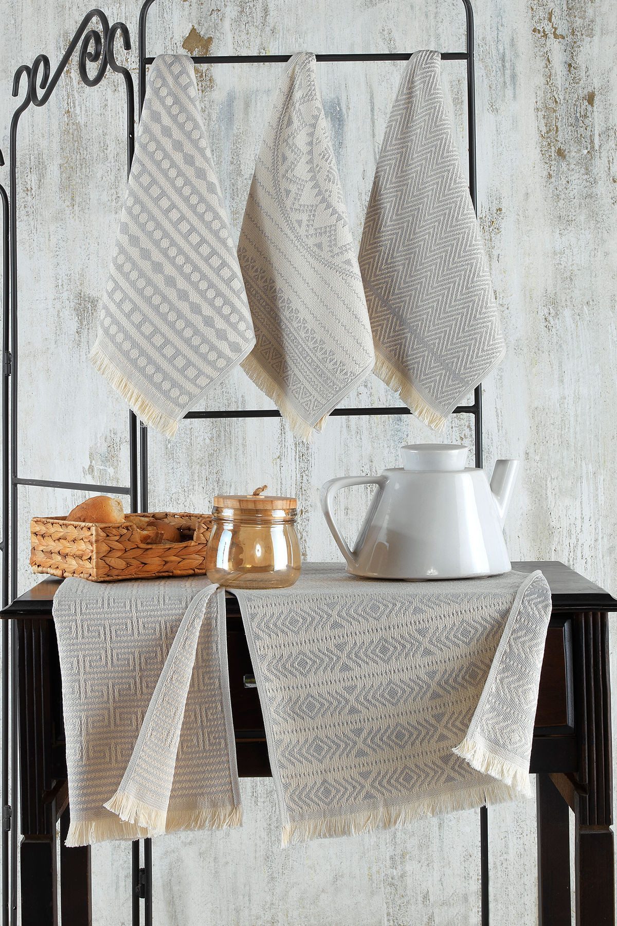 L'Essentiel Maison Handtuch Set Maya, Baumwolle (Set, 5-St), 5-teilige Hand günstig online kaufen