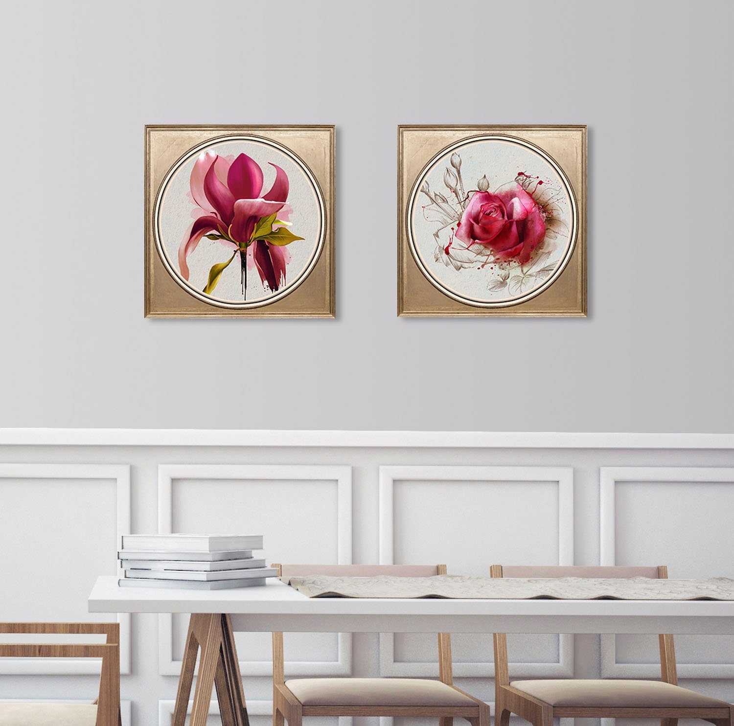 queence Acrylglasbild Blume, Blumen, Blumenbilder, Gemälde, Kunst, Pflanzen, Pflanzenbilder, Fine Art-Print in Galeriequalität