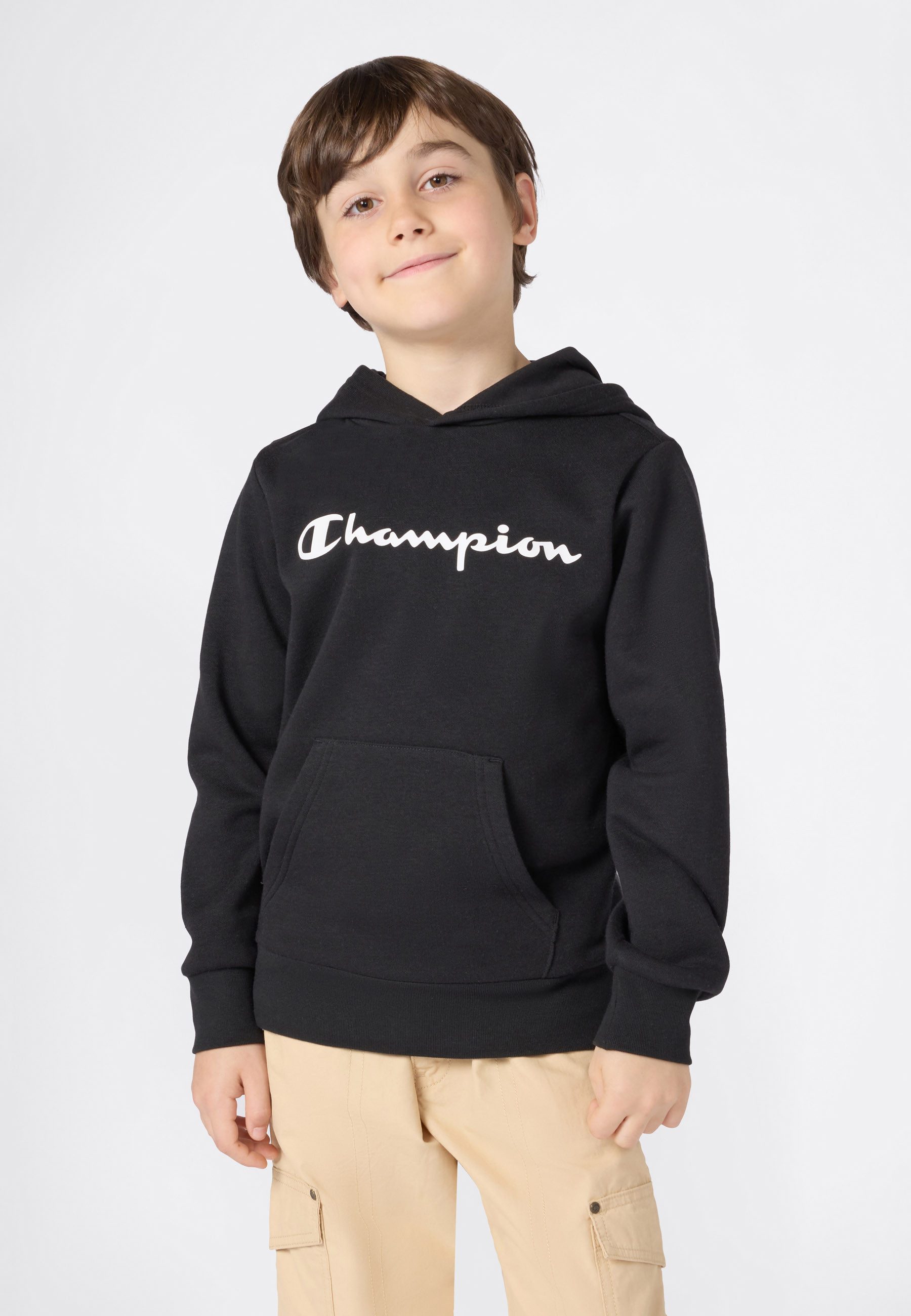 Champion Kapuzensweatshirt SPORTWEAR HOODIE Standard Fit für Kinder, mit Kängurutasche, ohne Verschluss, in normaler Länge