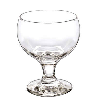 Borgonovo Dessertschale Palm Beach Florida, Glas, Eisbecher Eisschale 350ml Glas transparent 6 Stück