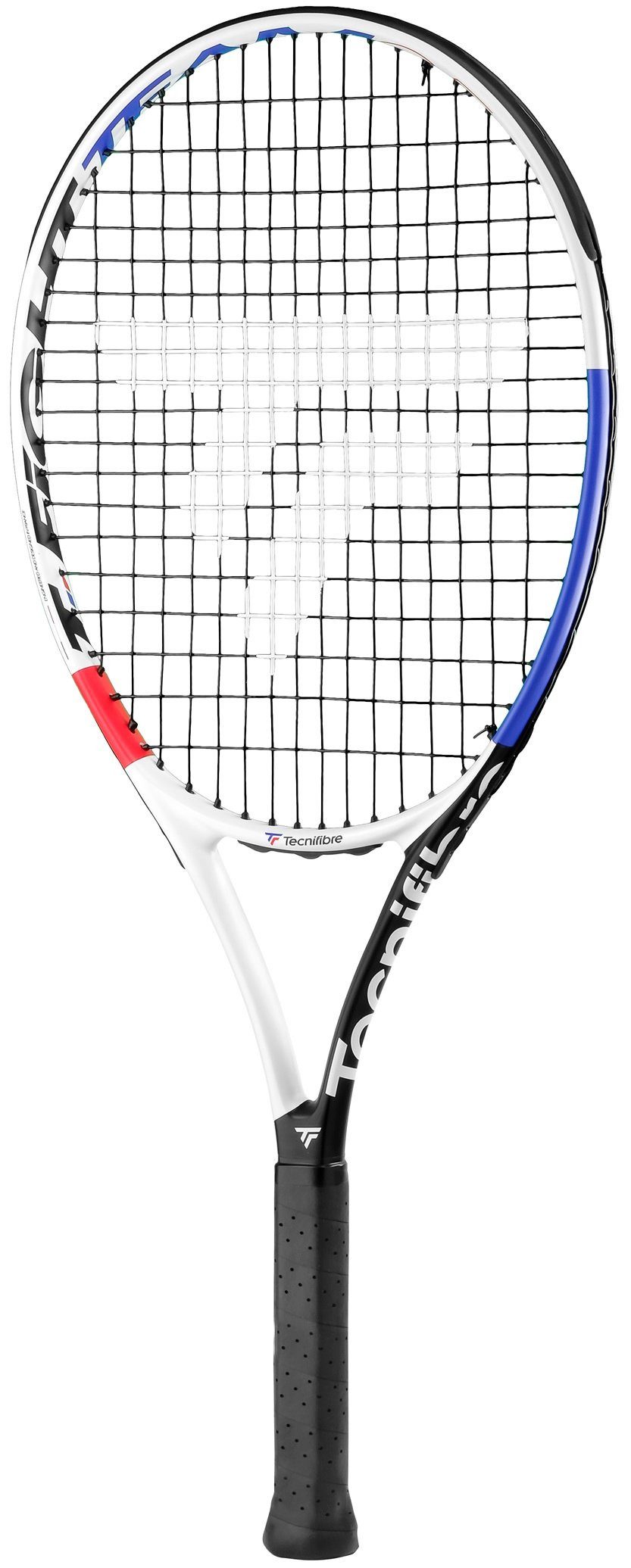 Tennisschläger T-Fight Team 25in/250g (9-12 Jahre) weiss - besaitet