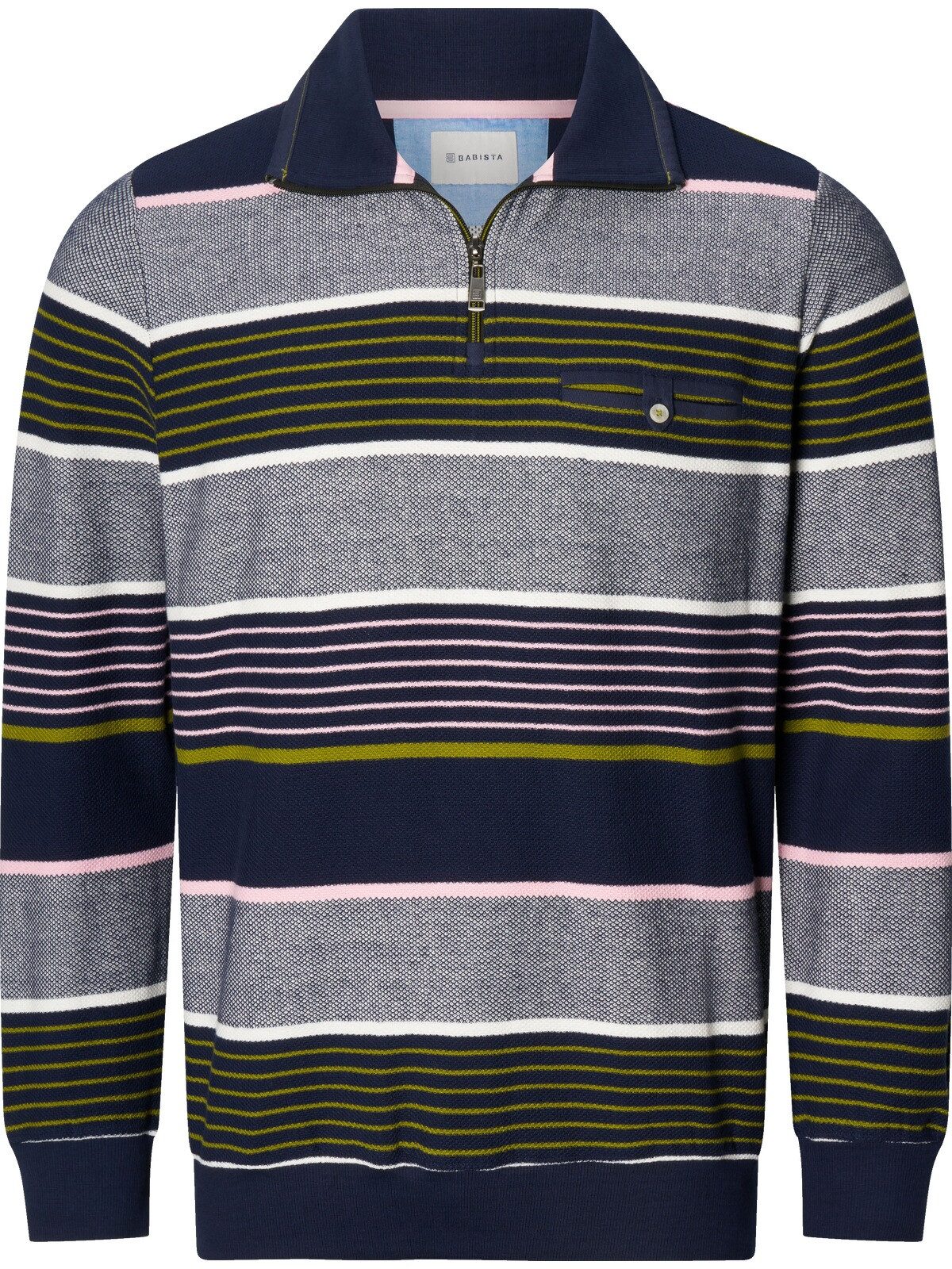 Babista Sweatshirt TANBELLO mit dynamischen Streifenmix – Bild 4 von 5