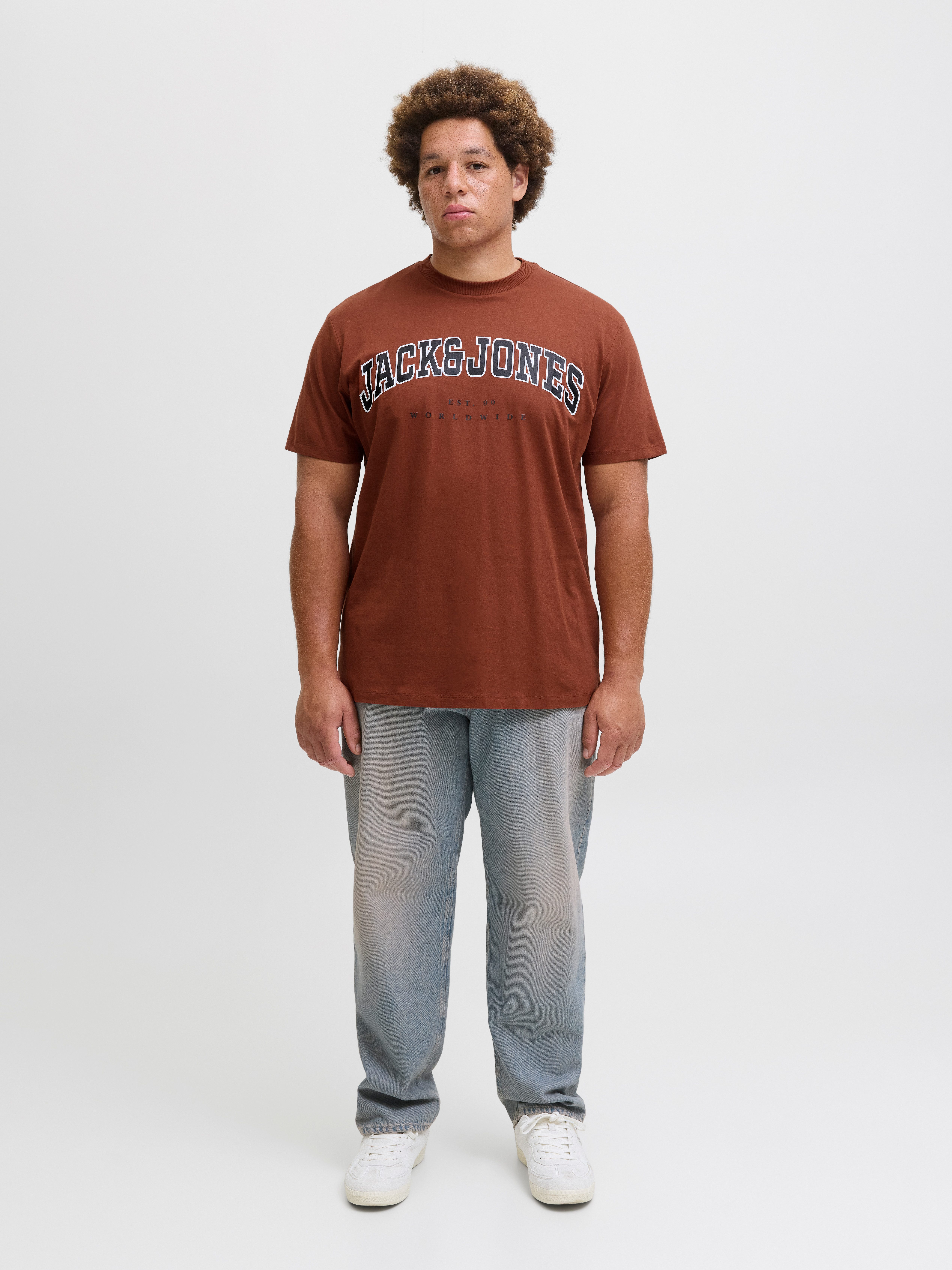 Jack & Jones PlusSize T-Shirt JJECALEB VARSITY TEE SS O-NECK NOOS PLS mit L günstig online kaufen