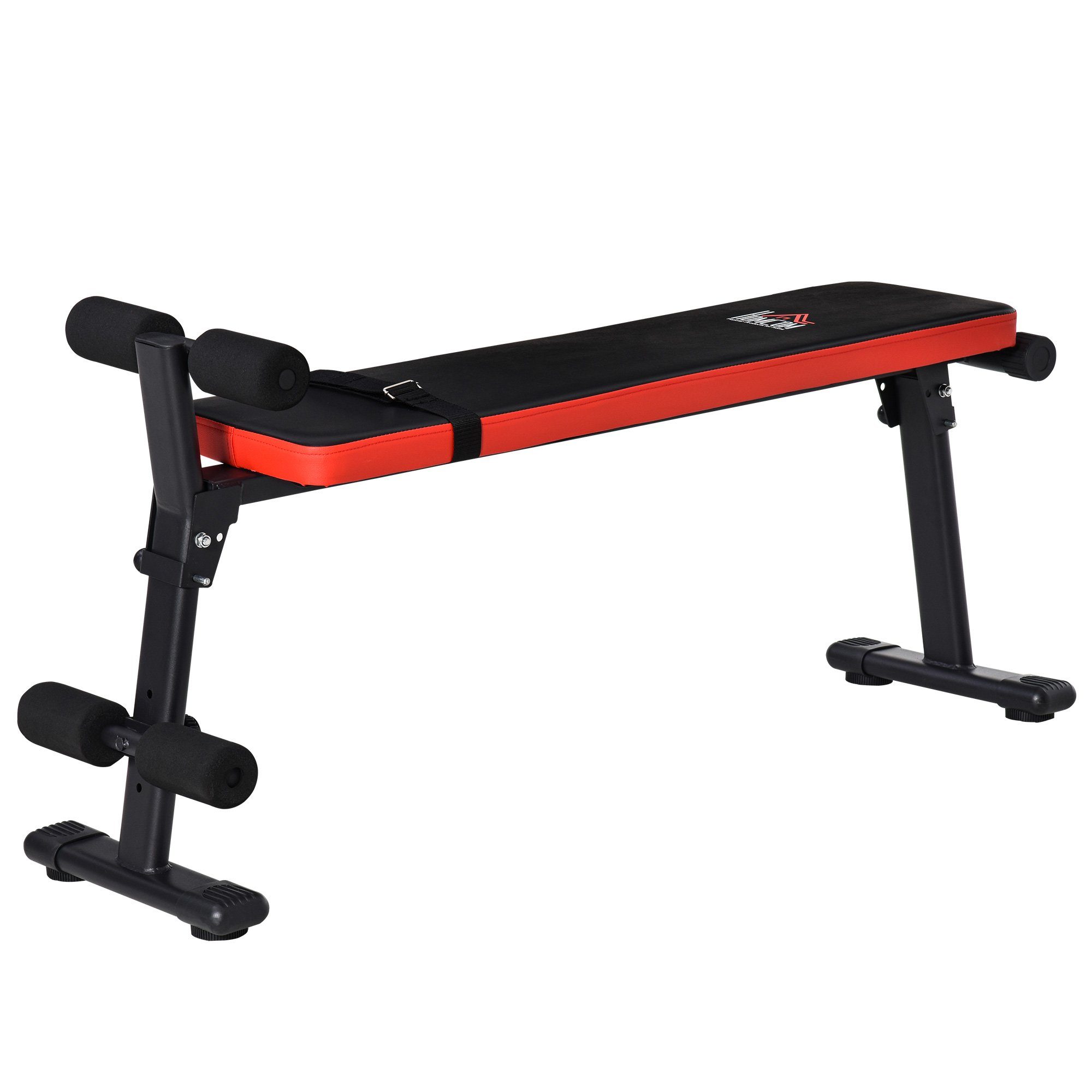 HOMCOM Multifunktionale Hantelbank – Verstellbar Für Sit-Ups, Bankdrücken, Beintraining, Zuhause