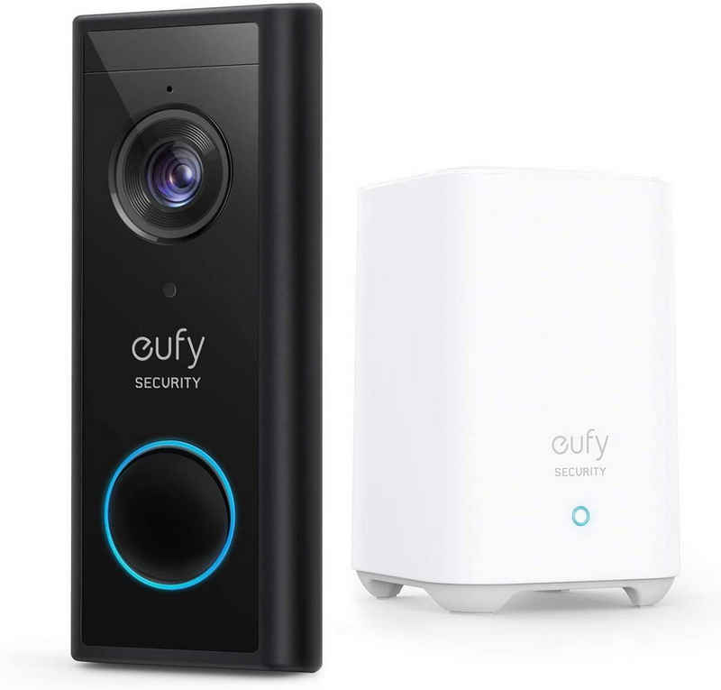 eufy security »eufyCam Kabellose Video-Türklingel Mit HomeBase2« Smart Home Türklingel (Außenbereich, mit 2K HD, Gebührenfrei, smarte Personenerkennung)