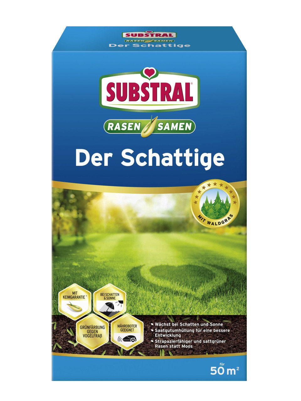 Rasensamen Substral Rasensamen der Schattige 1kg für 50 m²