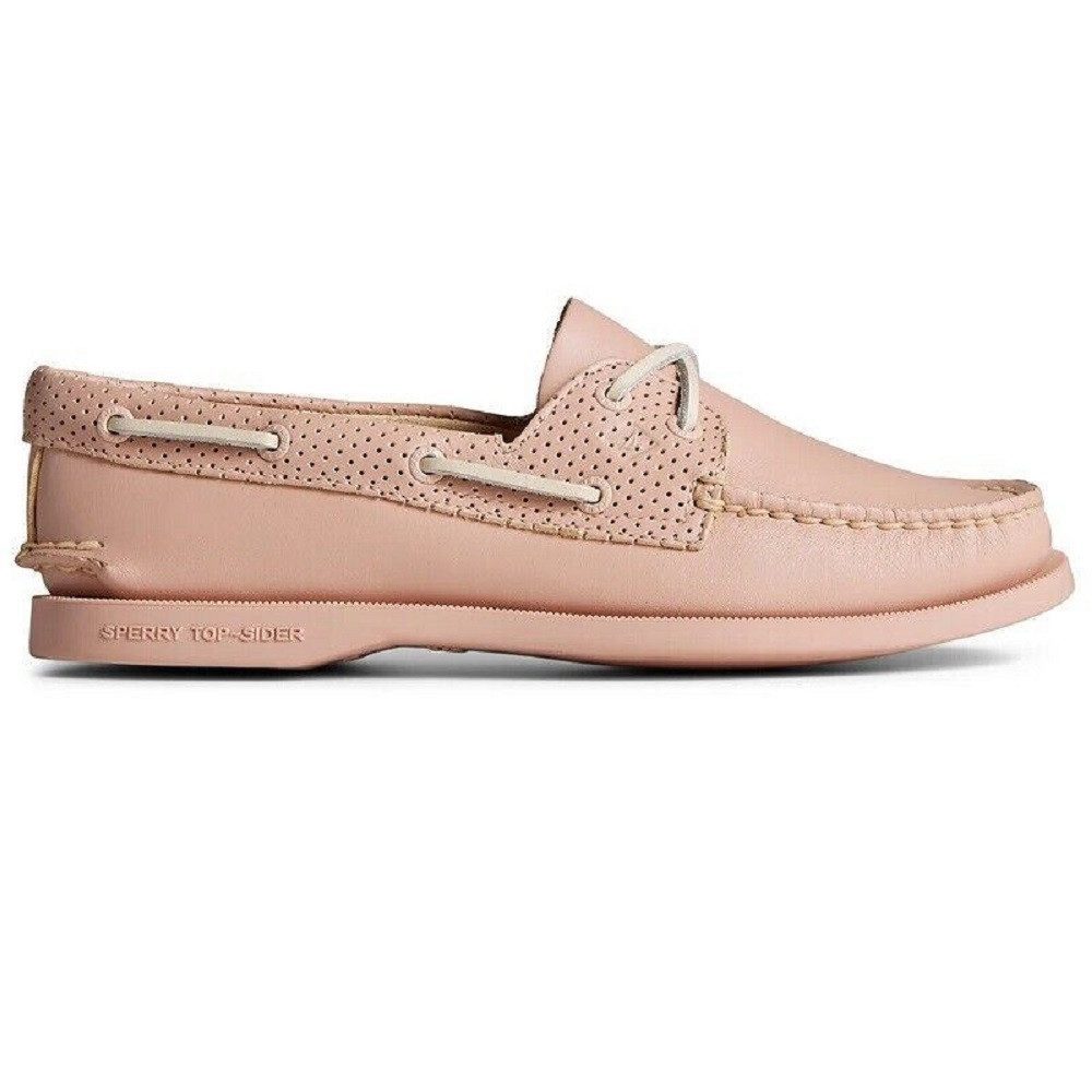 Authentic Original 2-Eye Damen Leder Halbschuhe Bootschuhe STS87113 Mokassin