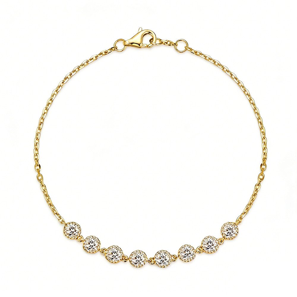 Sternvoll Goldarmband Bubble Armband Labordiamant 750er Gold