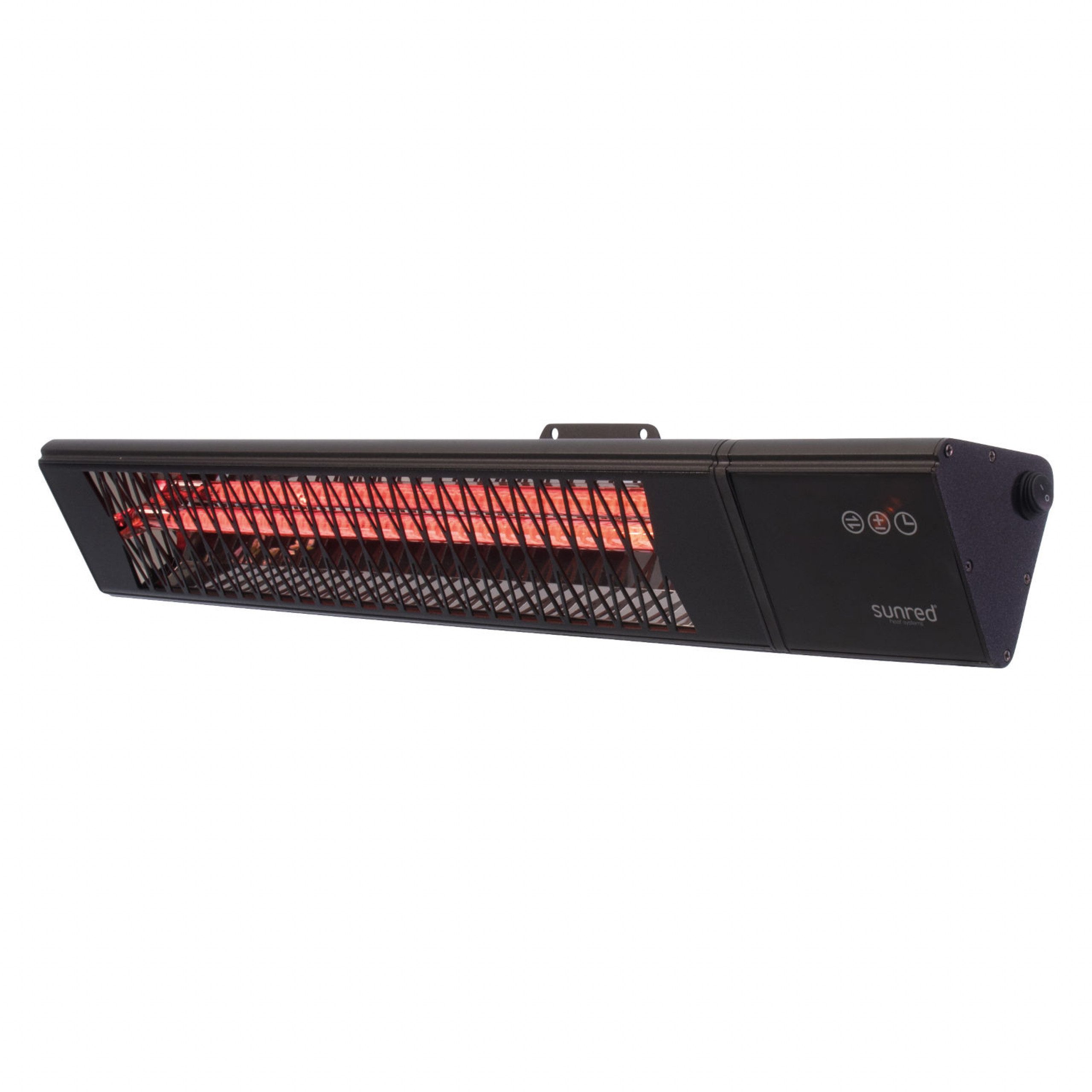 SUNRED® heat systems Heizstrahler SUNRED® Wand-Infrarot-Heizstrahler Triangle Dark Smart Wall Black