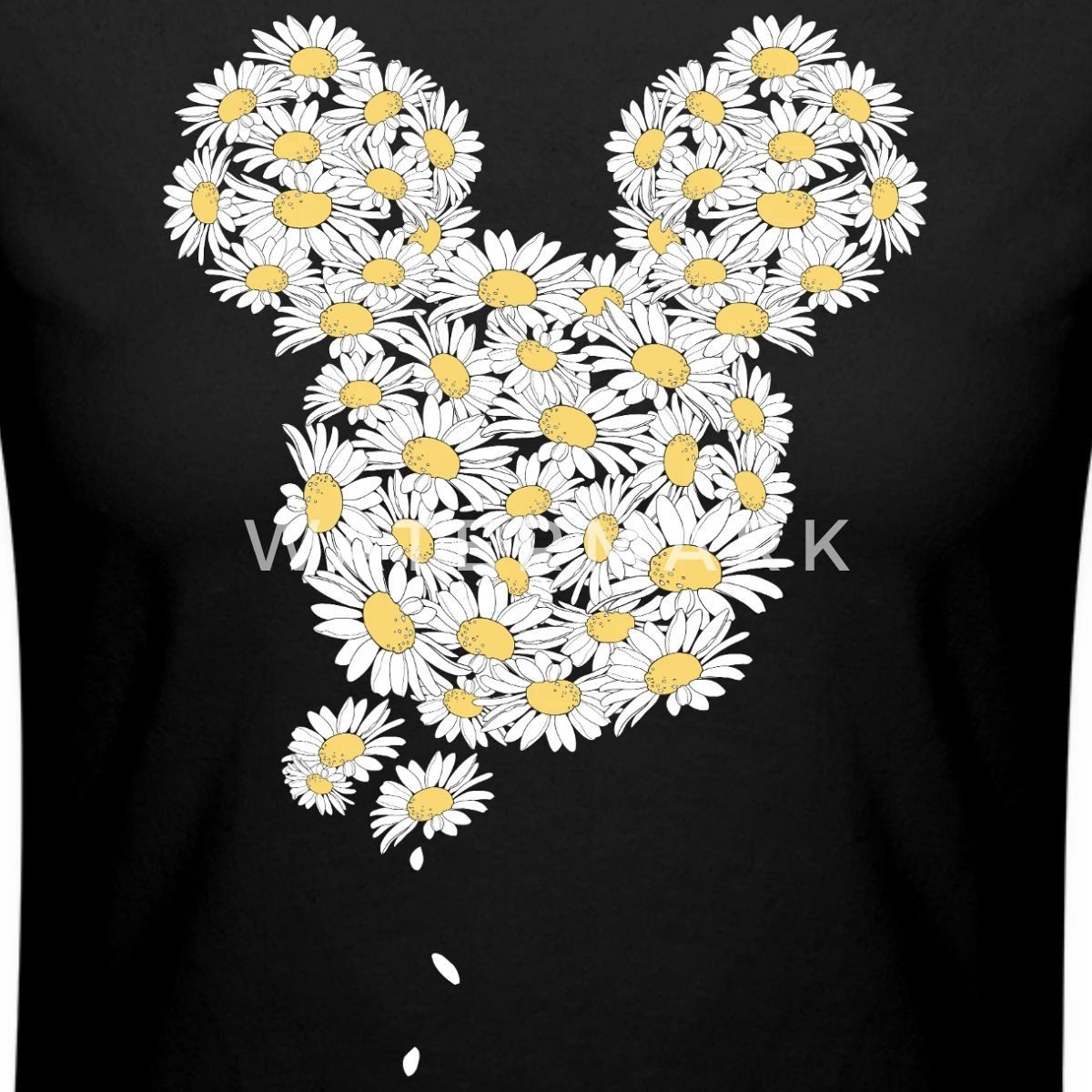 Spreadshirt T-Shirt Mickey & Minnie Mickey Mouse Gänseblümchen Crop Top (1-tlg)
