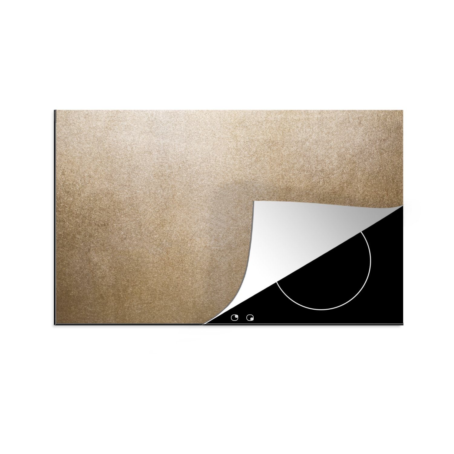 MuchoWow Herdblende-/Abdeckplatte kupfer-struktur-zjozurdn-v2, Vinyl, Ceranfeldabdeckung die für Schutz Induktionskochfeld (1 cm, 81x52 tlg), küche
