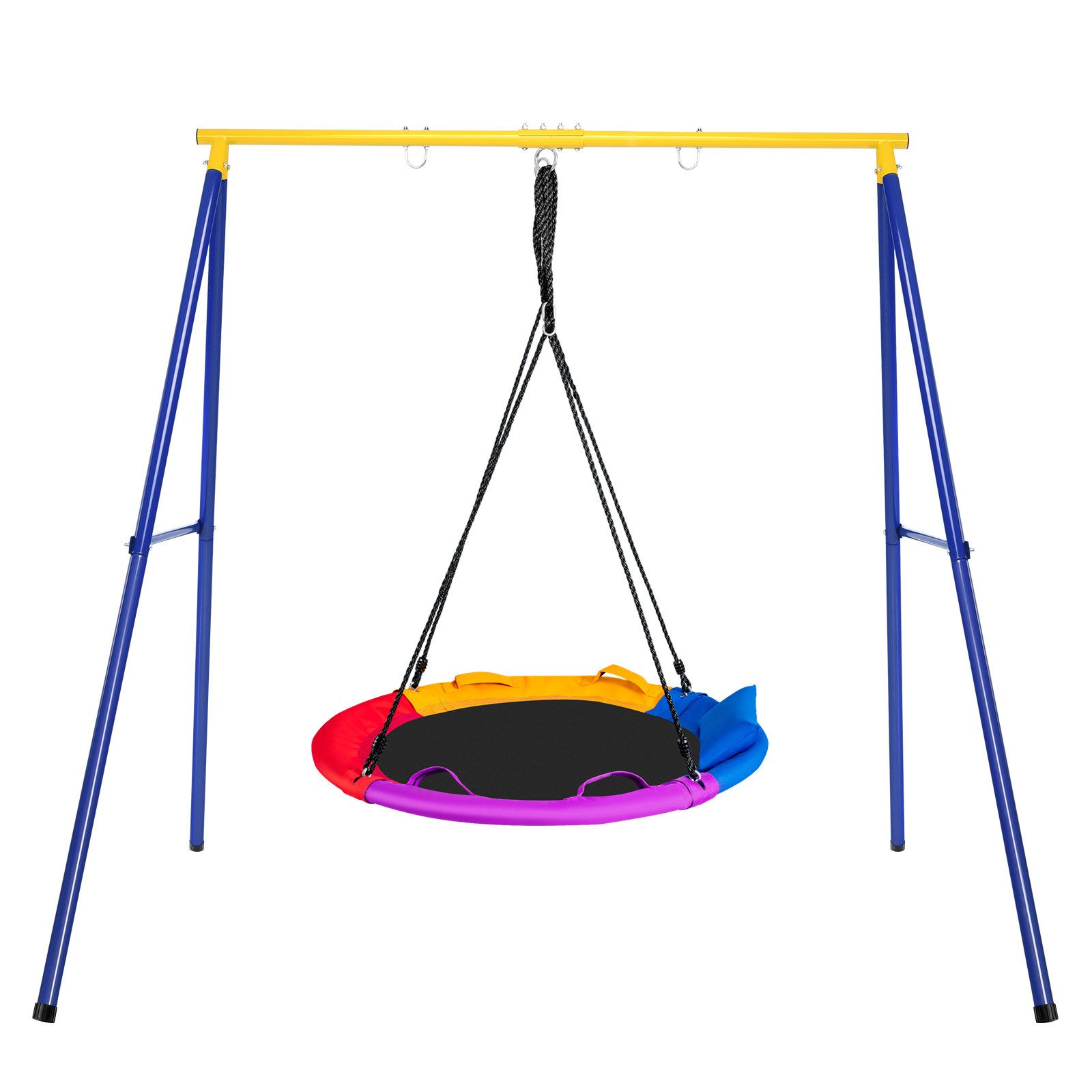 COSTWAY Einzelschaukel, (2-tlg), Schaukelgerüst, Schaukelgestell, mit Nestschaukel