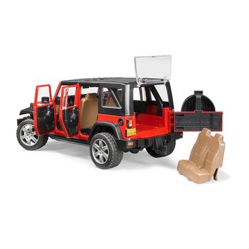 Bruder® Spielzeug-Auto 02525 - Jeep Wrangler Unlimited Rubicon, Maßstab 1:16, Rot, für Kinder ab 3 Jahren