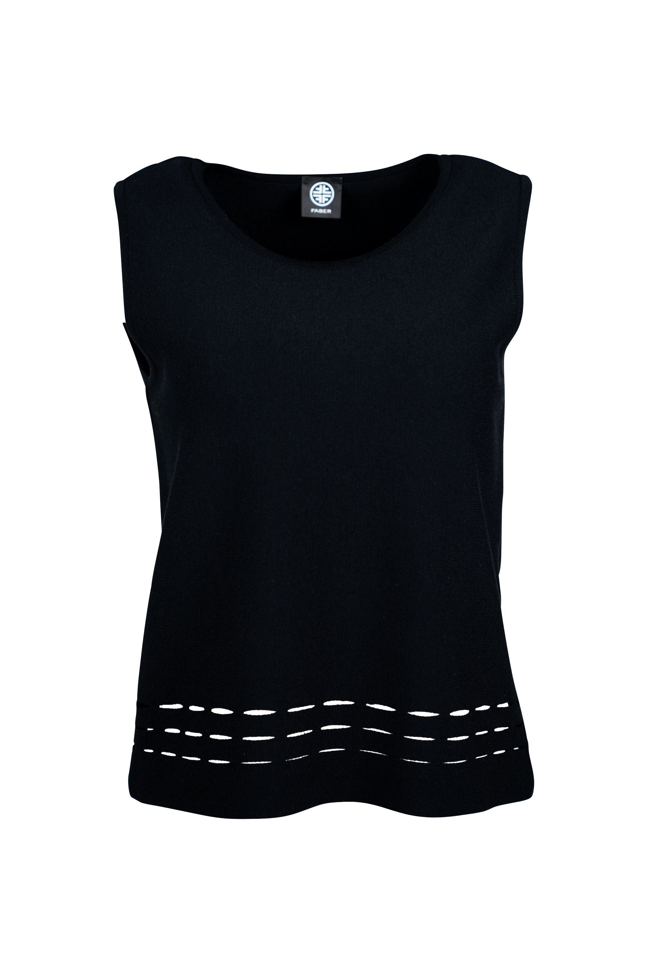 Faber Stricktop Top mit Ajour-Strick mit Ajour-Strick
