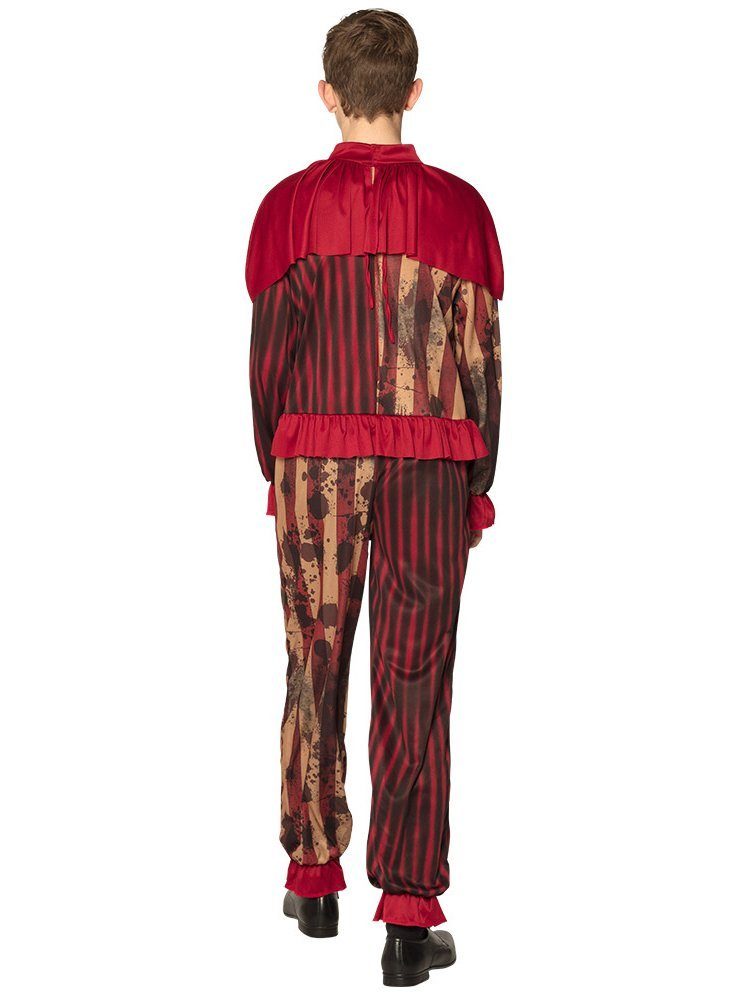 Boland Clown-Kostüm Horrorclown - Halloween Kostüm Kinder 158-176, Horrroclown-Kostüm im Oldschool-Freakshow-Look