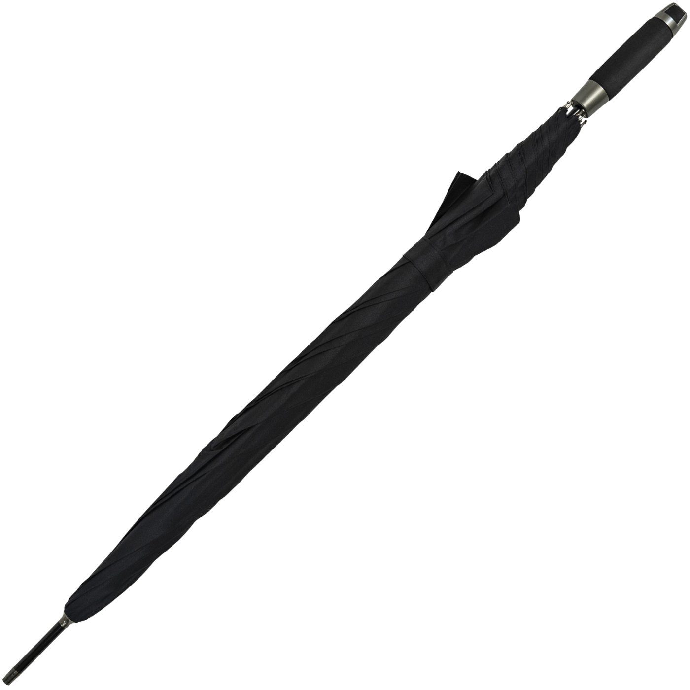 doppler® Stockregenschirm XXL Golfschirm, Partnerschirm für Damen und Herren, groß und stabil, uni-Sommerfarben - schwarz – Bild 5 von 5