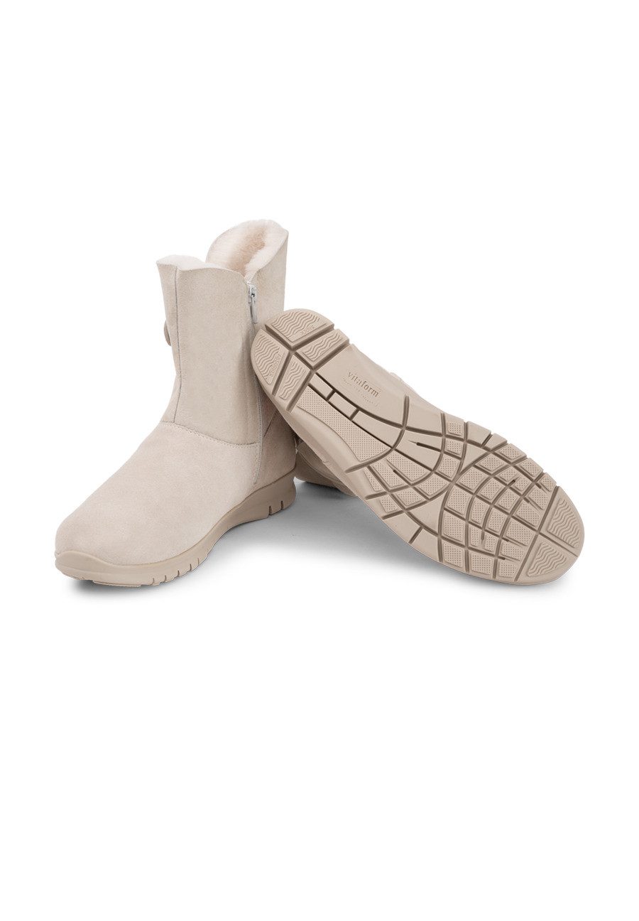 vitaform Damenschuhe Stiefelette Veloursleder Stiefelette