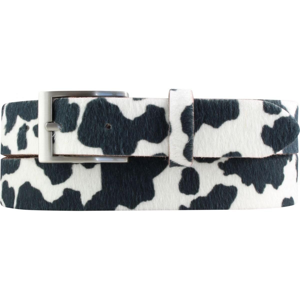 BELTINGER Ledergürtel Hochwertiger Fell-Ledergürtel 3 cm - Kuh-Ledergürtel für Damen 30mm - (1-St)