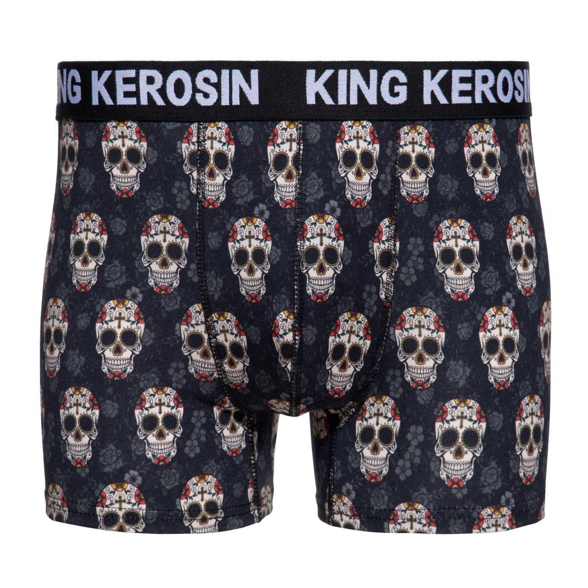 King Kerosin Boxershorts King Kerosin Herren Boxershorts "Sugar Skull" (Box günstig online kaufen