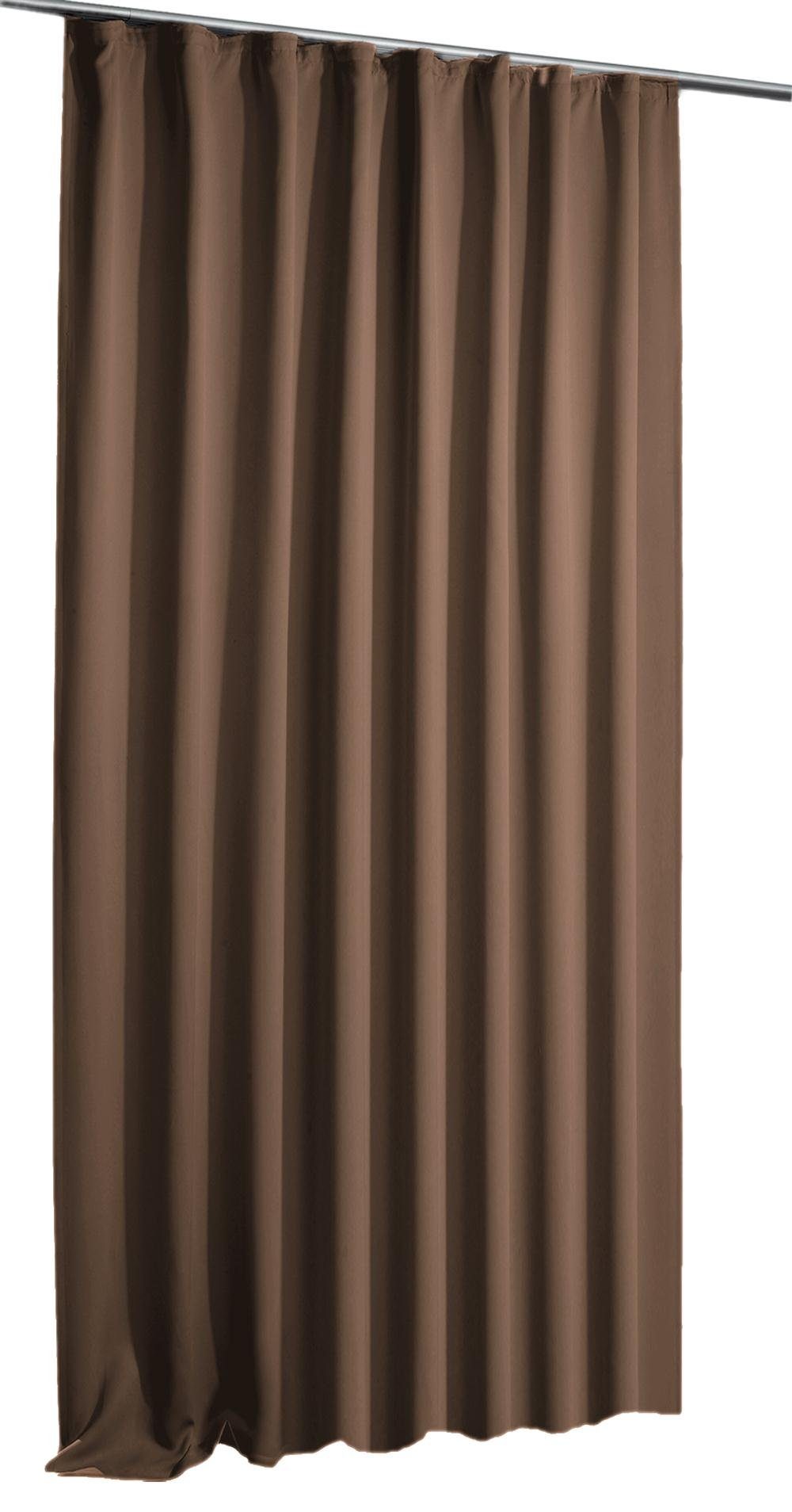 Haus und Deko Verdunkelungsvorhang Verdunklungsvorhang Blackout Gardine Kräuselband blickdicht 135x245 (1 St), Kräuselband, verdunkelnd, Polyester