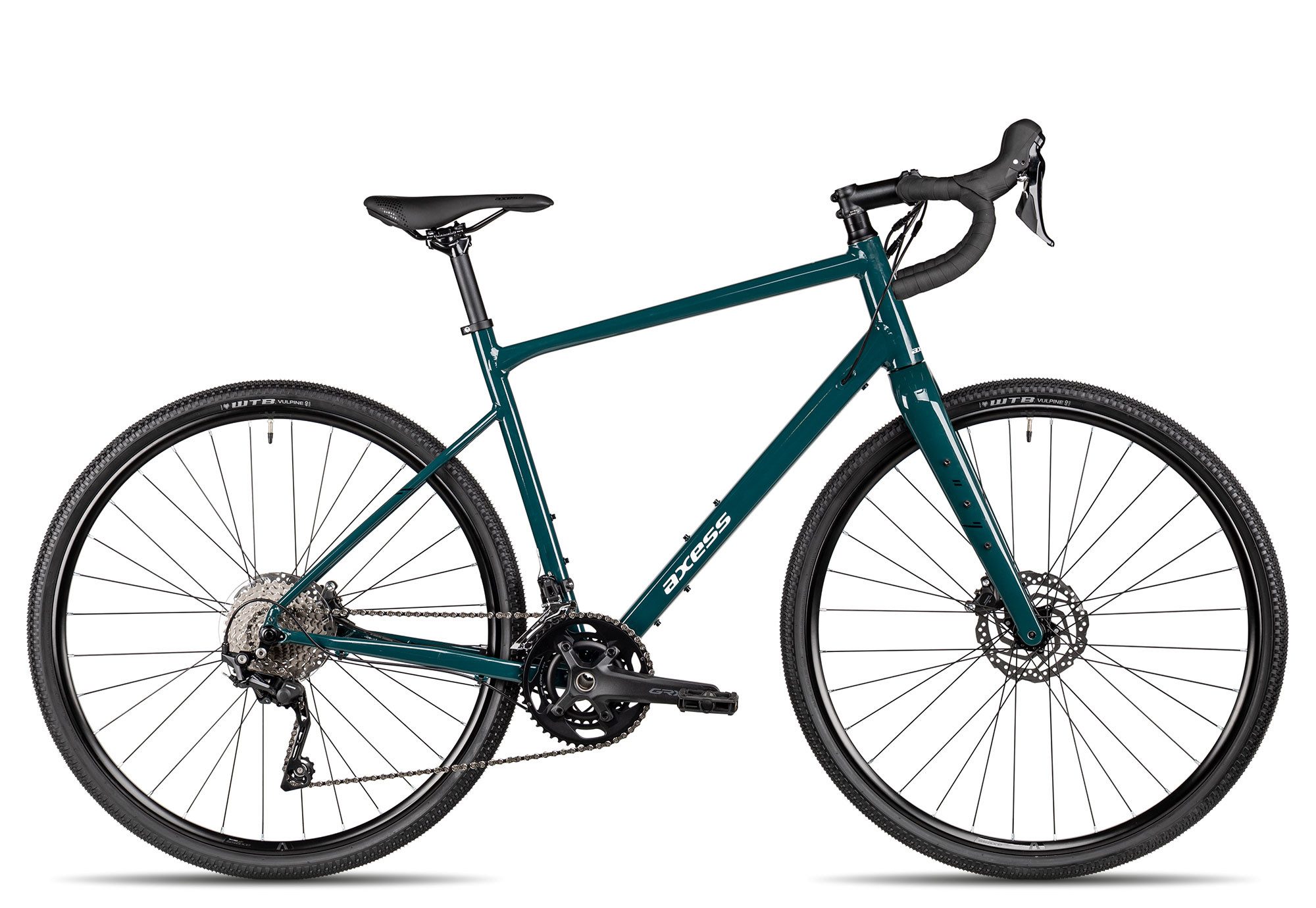 Axess Gravelbike CREED SPORT, 20 Gang Shimano GRX RD-RX400, 10-Speed, Shadow Plus Schaltwerk, Kettenschaltung, hydraulische Scheibenbremse blau