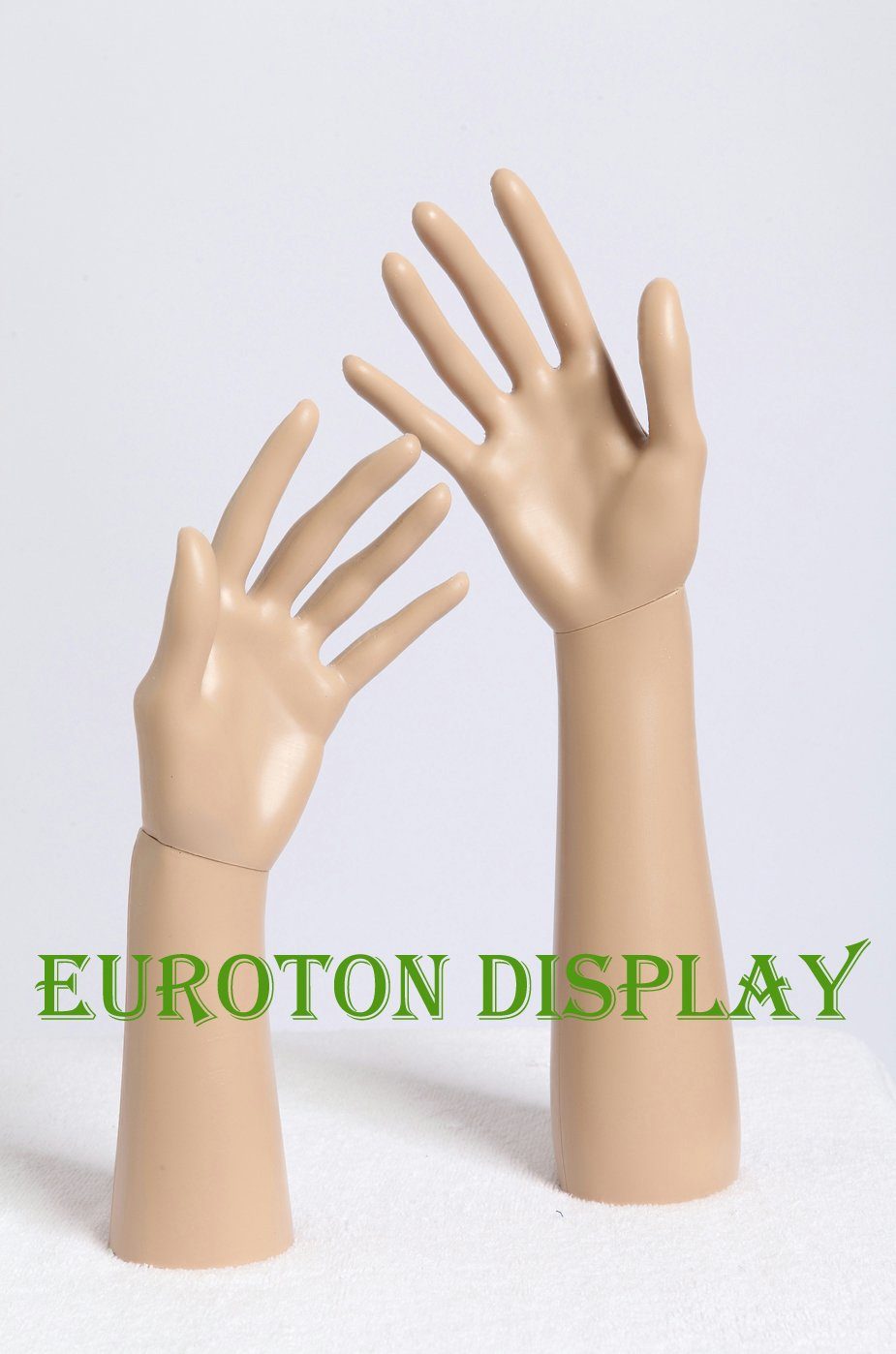 Eurotondisplay Hände, Dekohände schmuck, präsentieren oder schmuck lackiert Schicke beige Schneiderpuppe elegant um weiß zu Ideal Deko