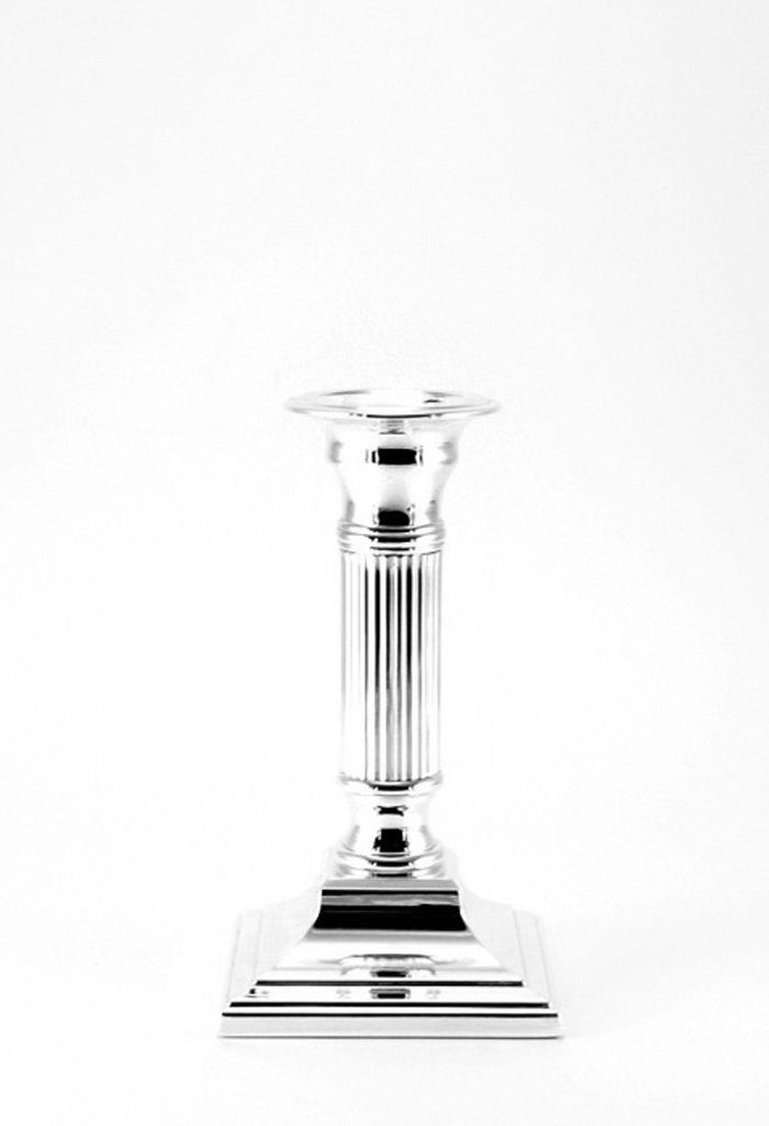 Versilbert Silber Design Kerzenleuchter Kerzenständer Kerzenhalter Kerzenständer Für Eckig Stabkerzen Brillibrum