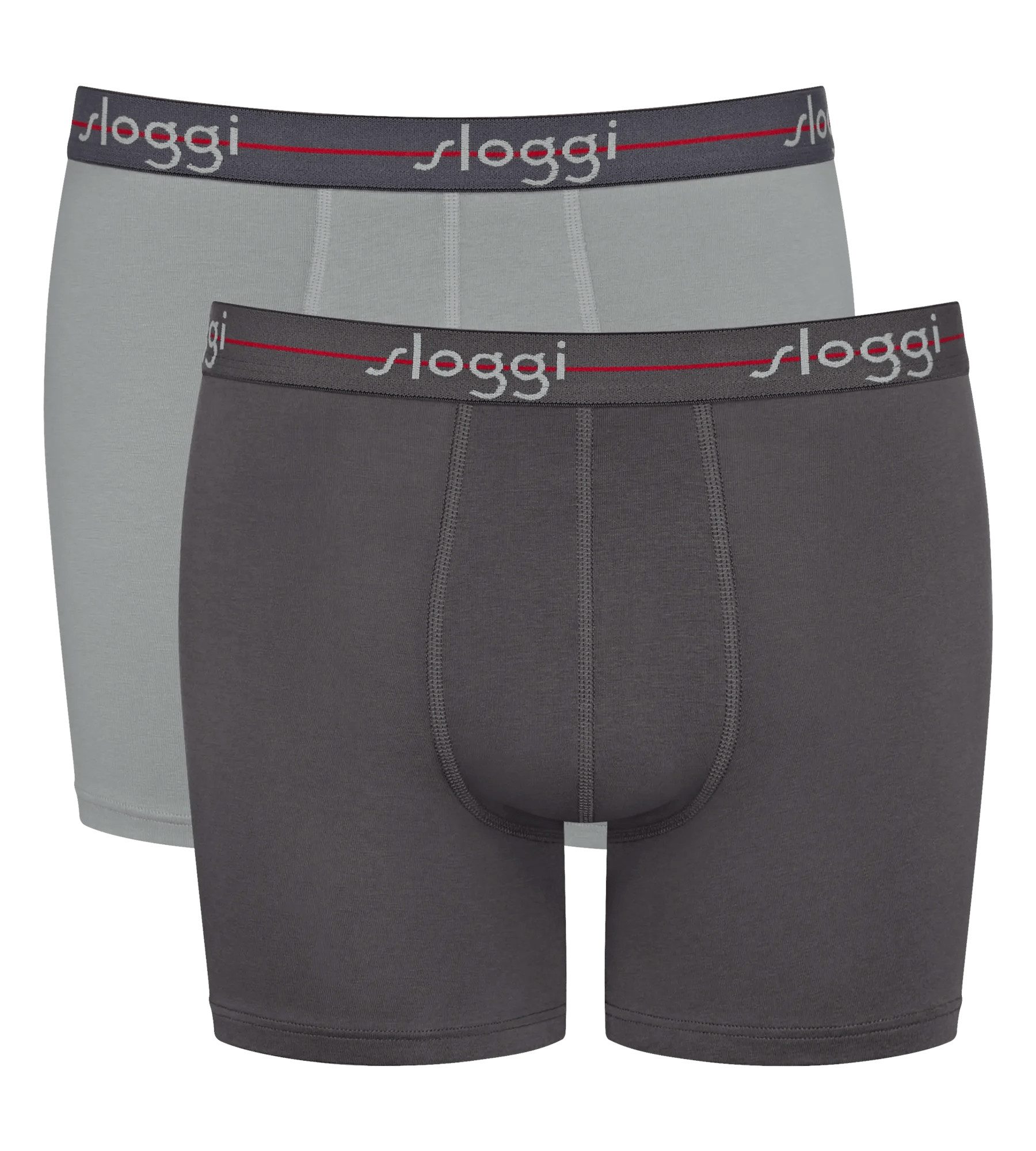sloggi Boxershorts men Start (2er Pack) ohne Eingriff, extra weiches Taillenband, Single-Jersey Qualität