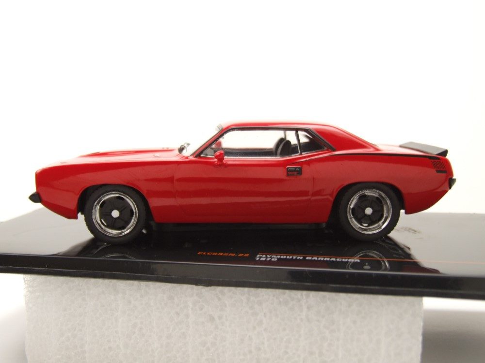 ixo Models Modellauto Plymouth Barracuda 1970 rot, Maßstab 1:43
